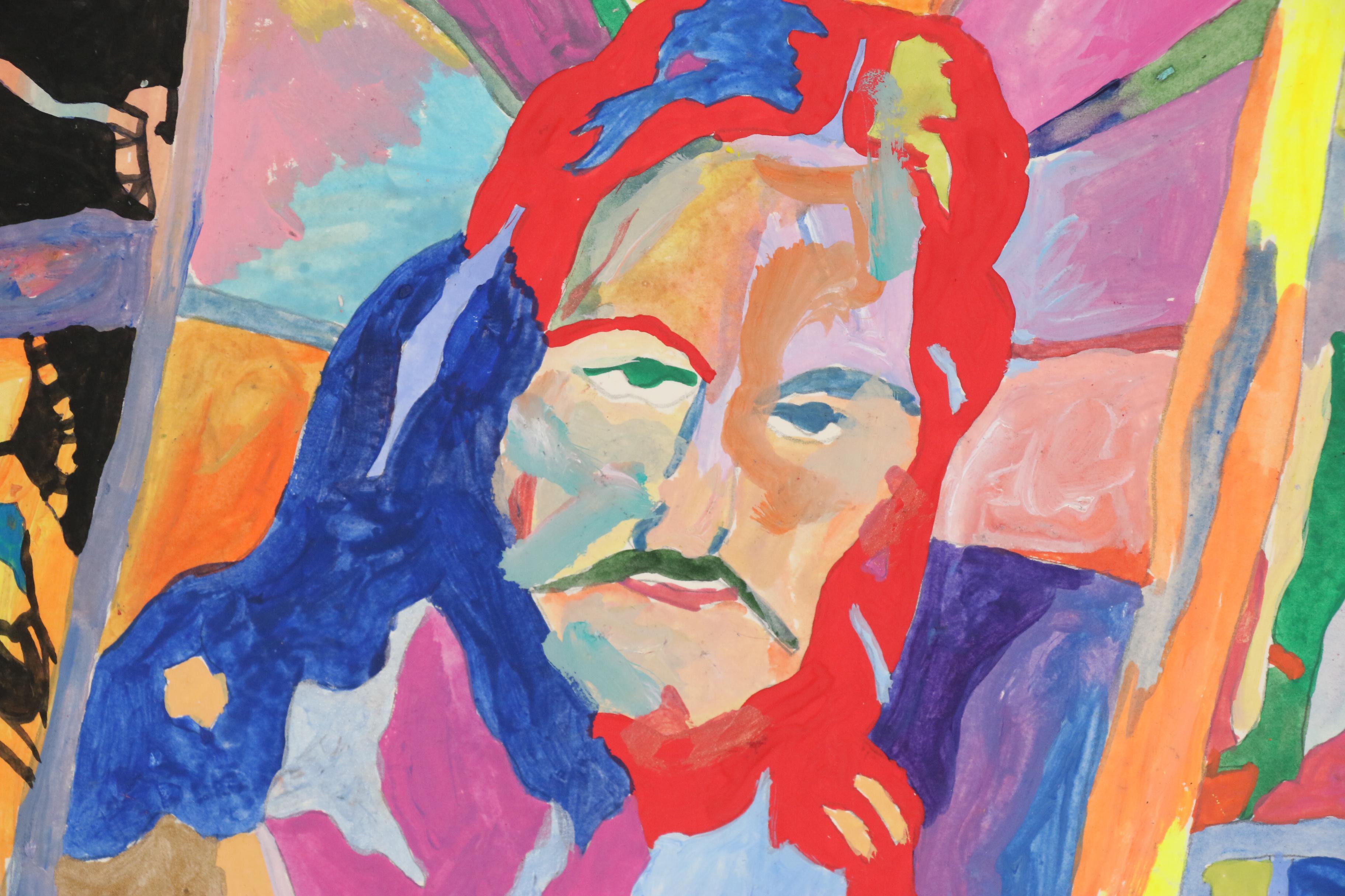 Robert W. Hasselhoff Mixed Media Painting