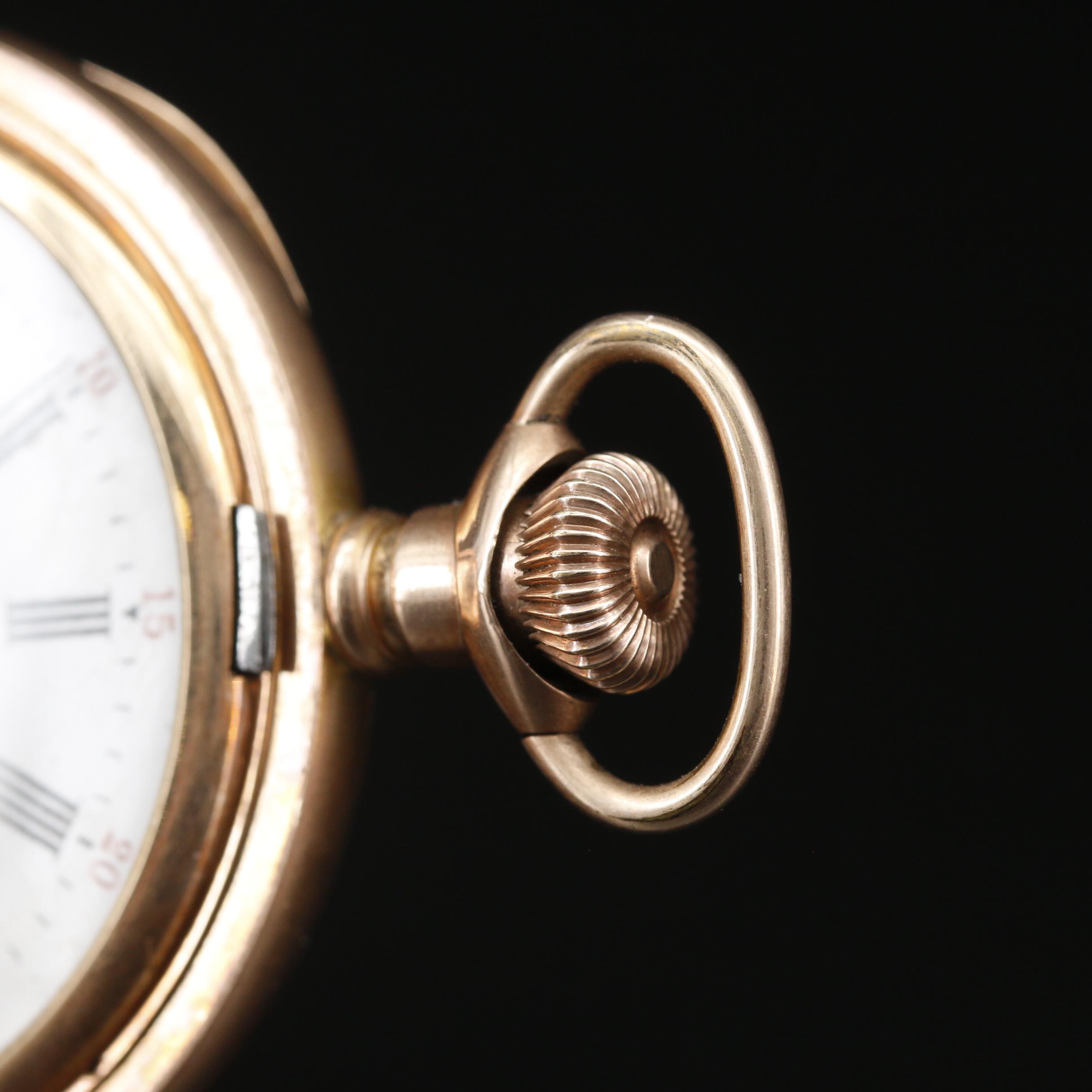 1901 Waltham Gold Filled Hunting Case Pocket Watch