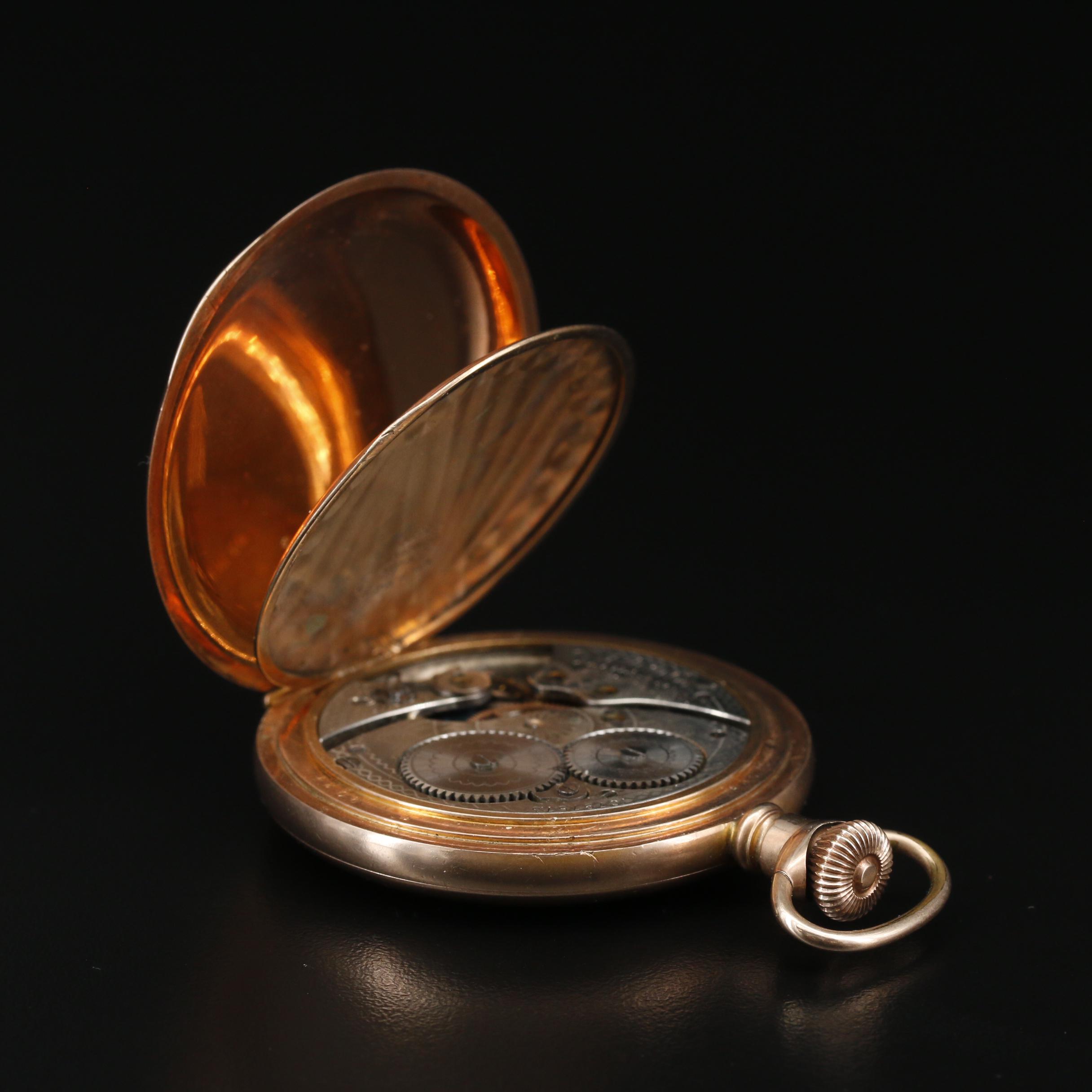 1901 Waltham Gold Filled Hunting Case Pocket Watch
