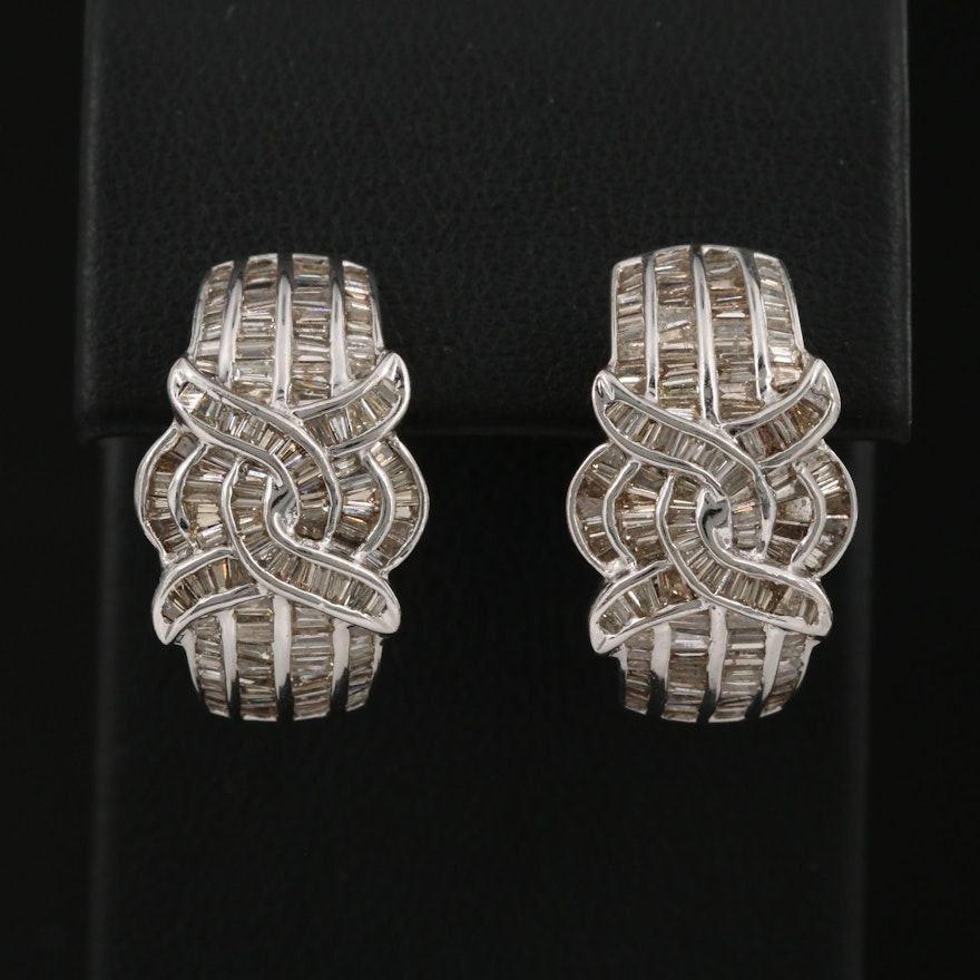 18K 1.50 CTW Diamond Earrings