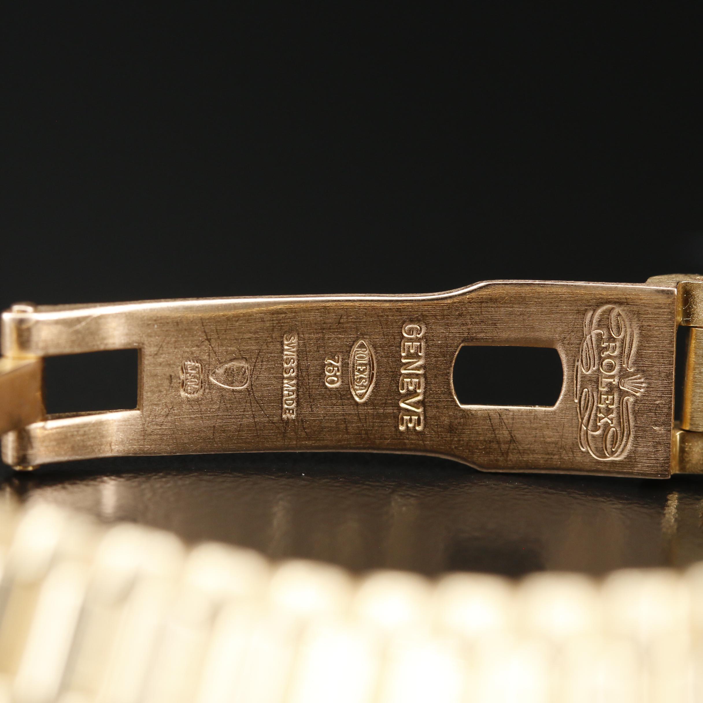 1978 Rolex Datejust President 18K Diamond Watch with Onyx Dial