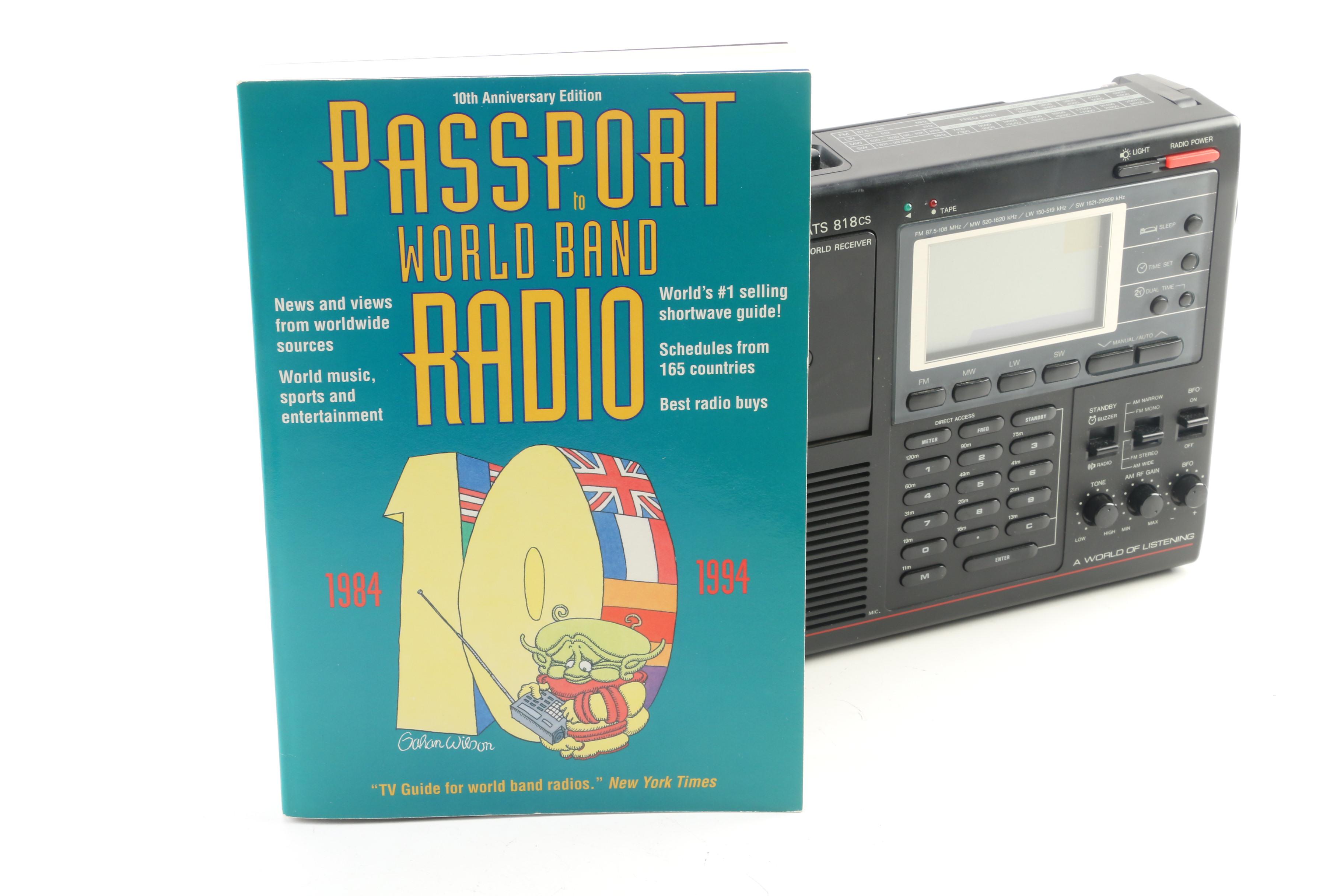 Sangean ATS 818cs FM Stereo Cassette World Receiver Radio