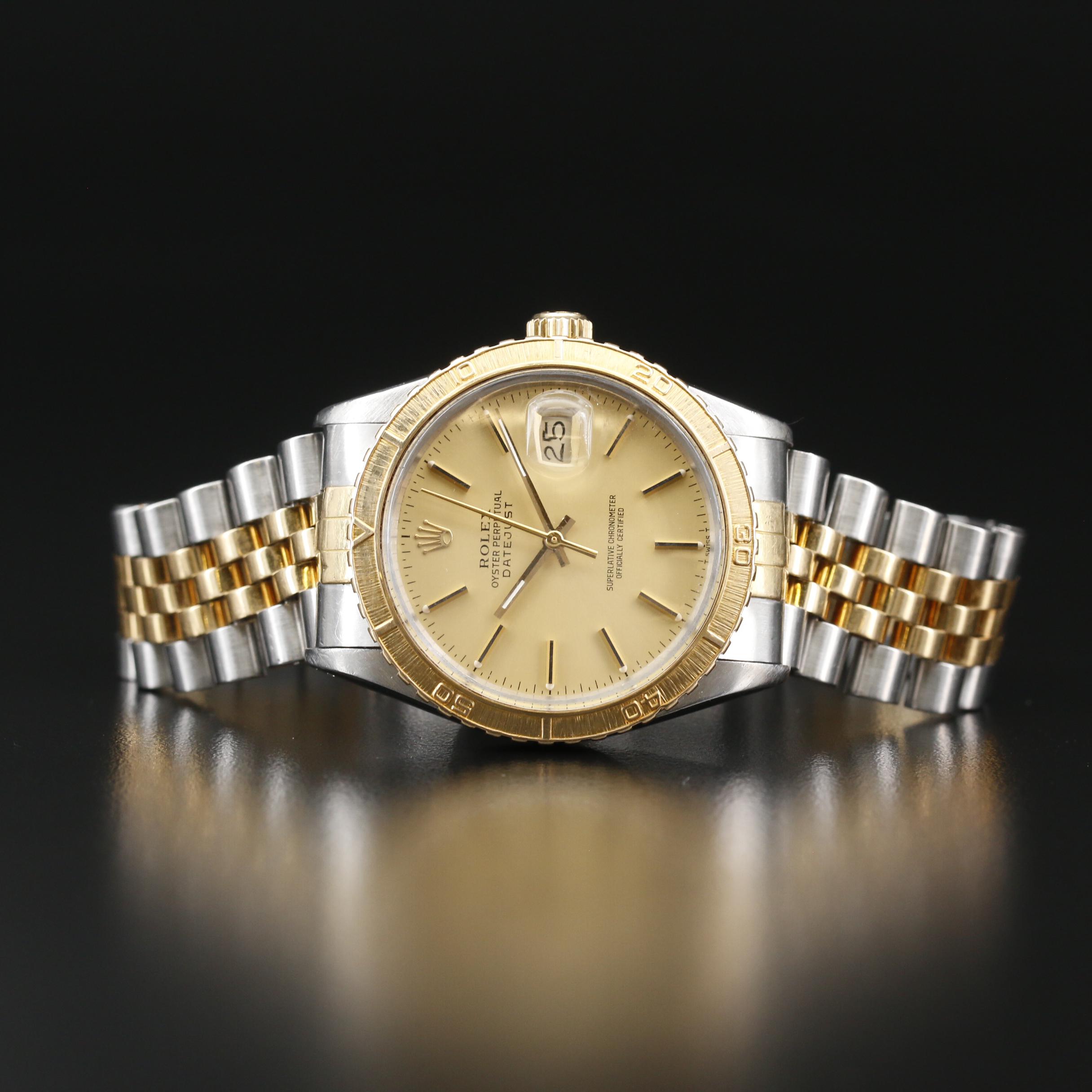 1987 Rolex Datejust Thunderbird Turn-O-Graph 18K and Stainless Steel Watch