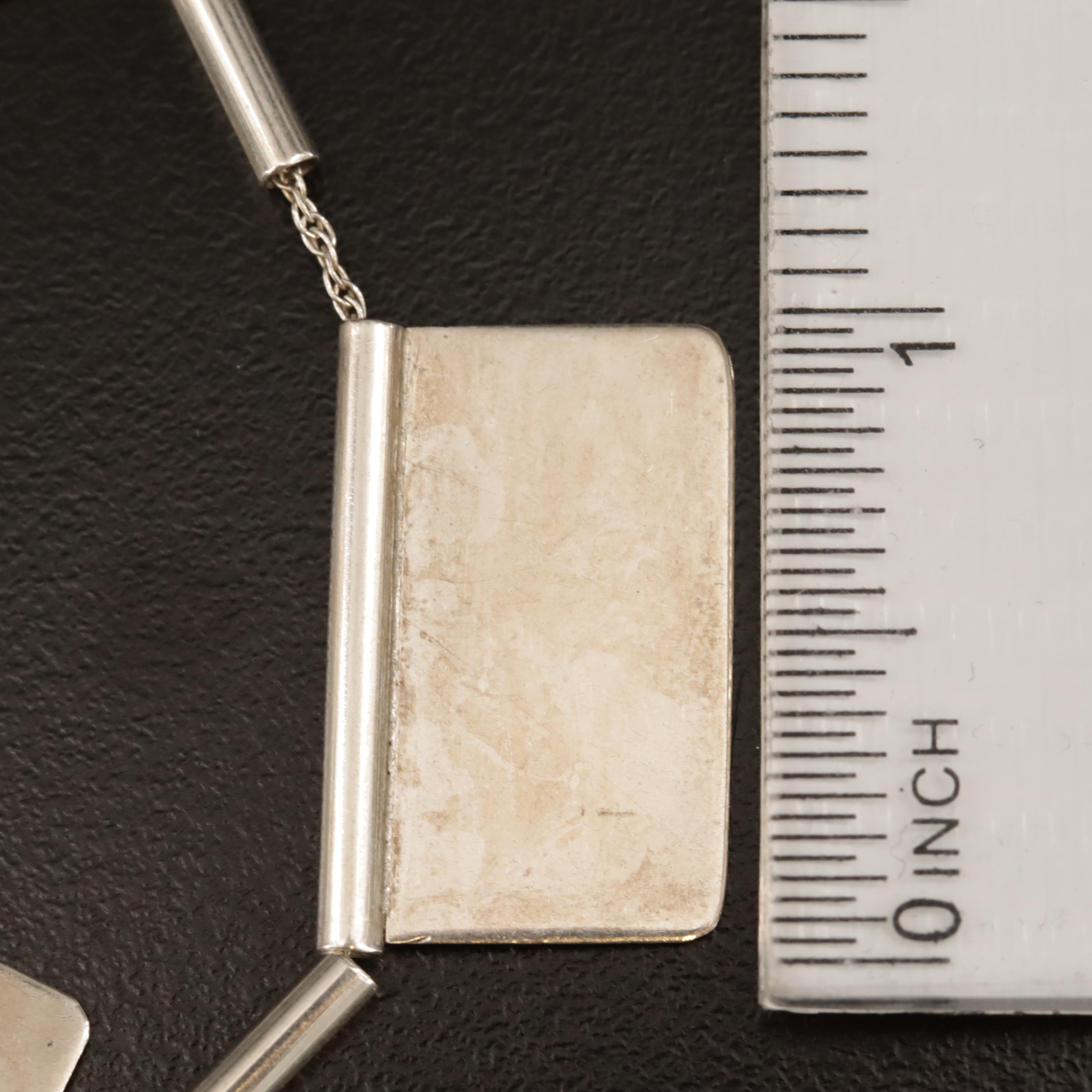 Sterling Silver Contemporary Artisan Studio Jewelry Necklace