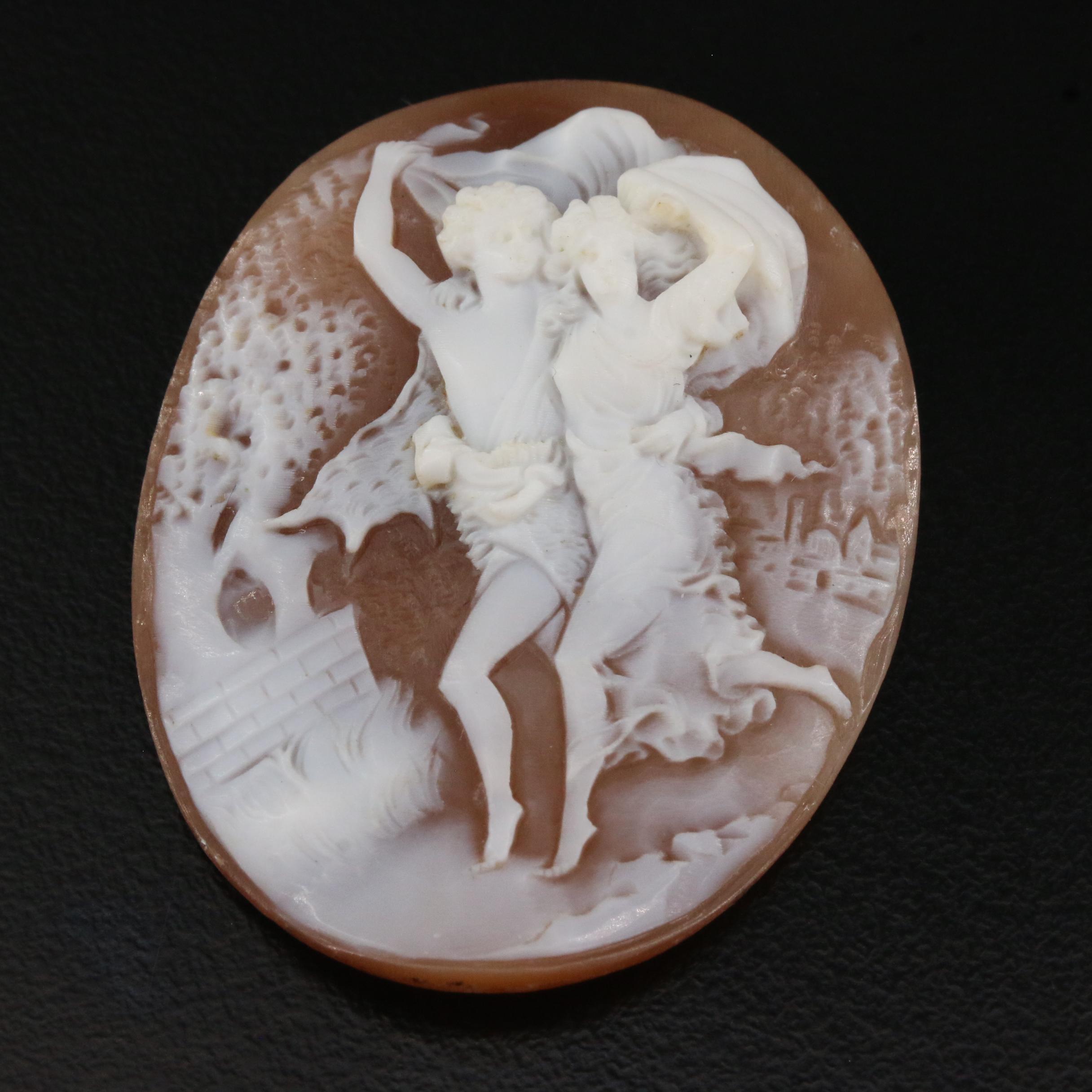 Loose 28.34 CT Helmet Shell Cameo