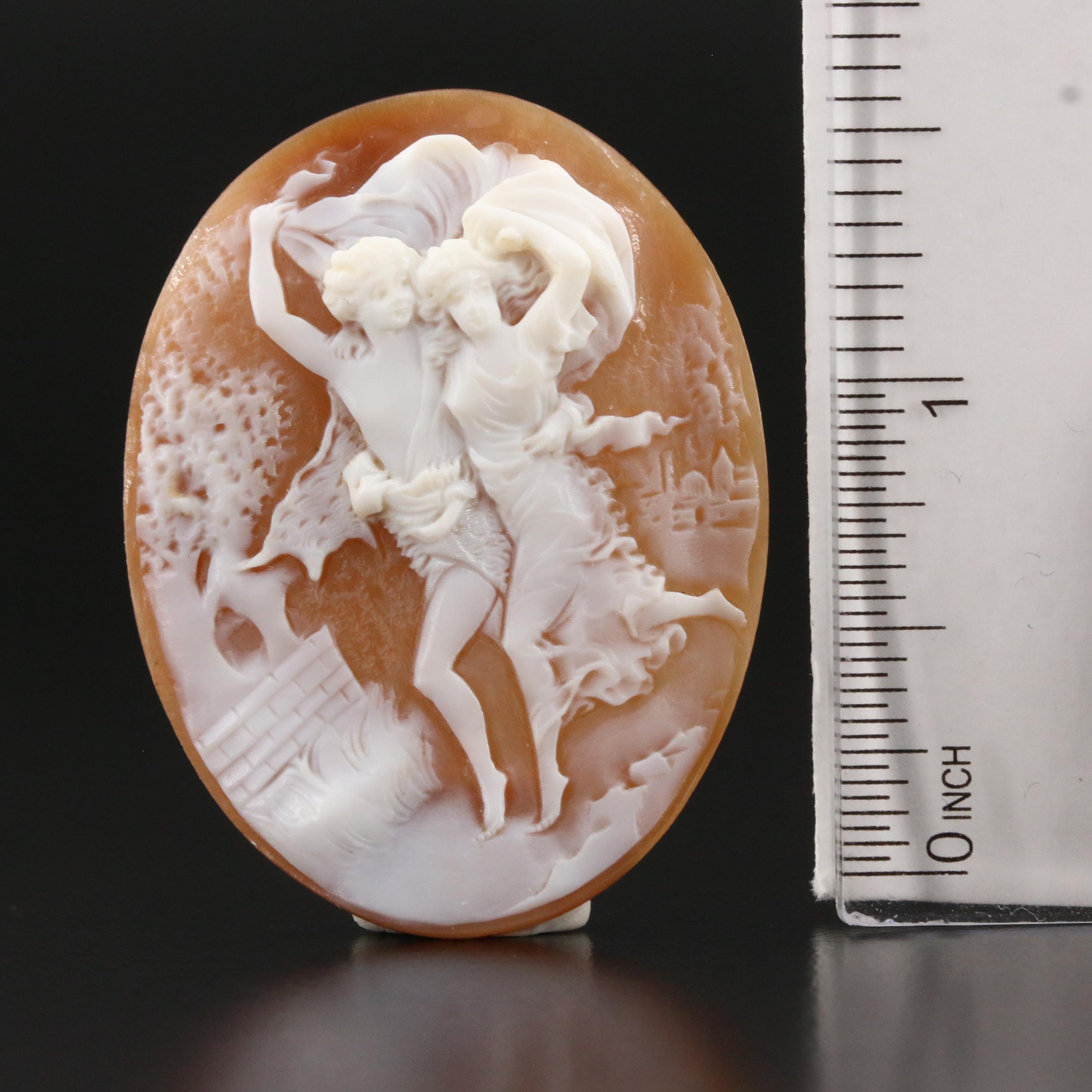 Loose 28.34 CT Helmet Shell Cameo