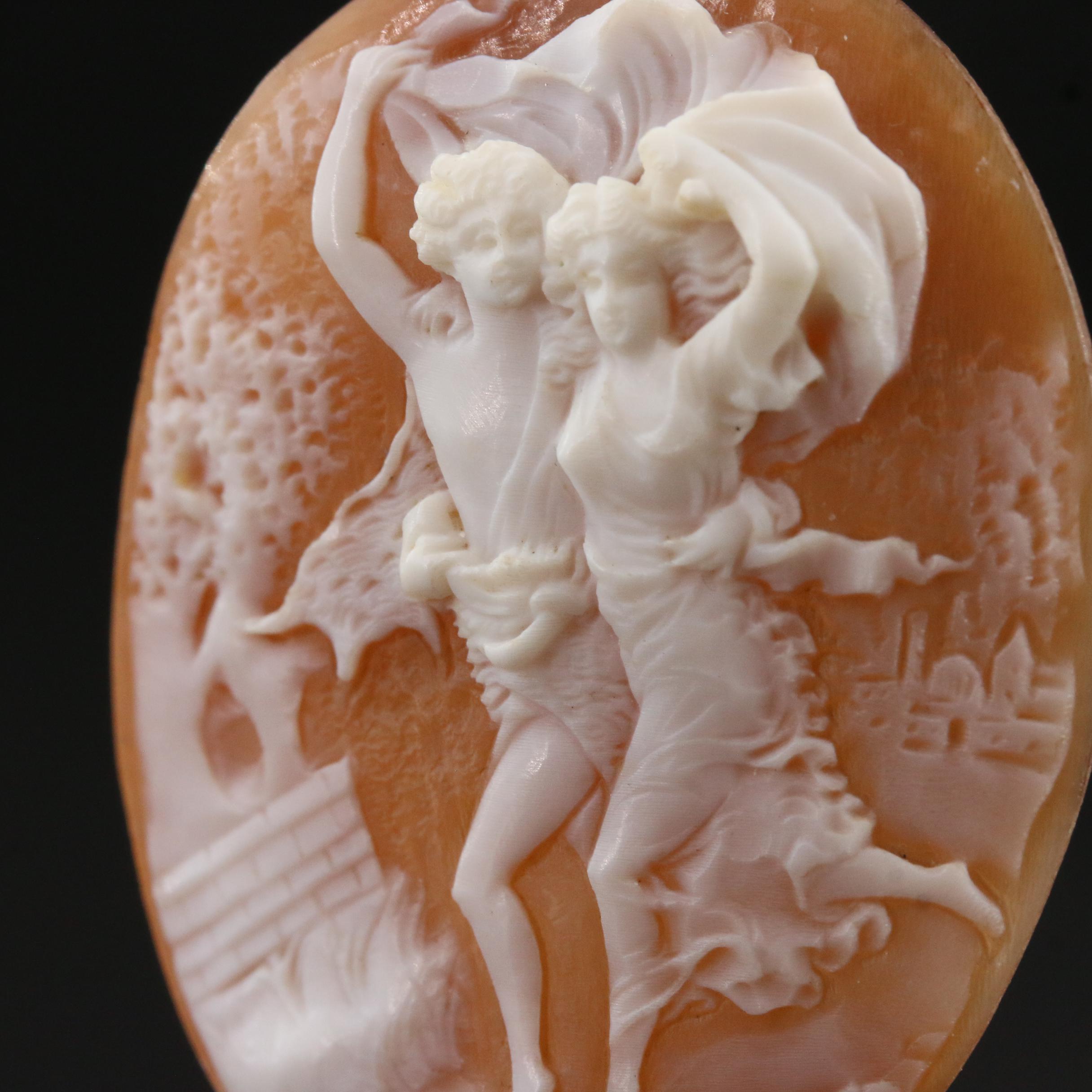 Loose 28.34 CT Helmet Shell Cameo