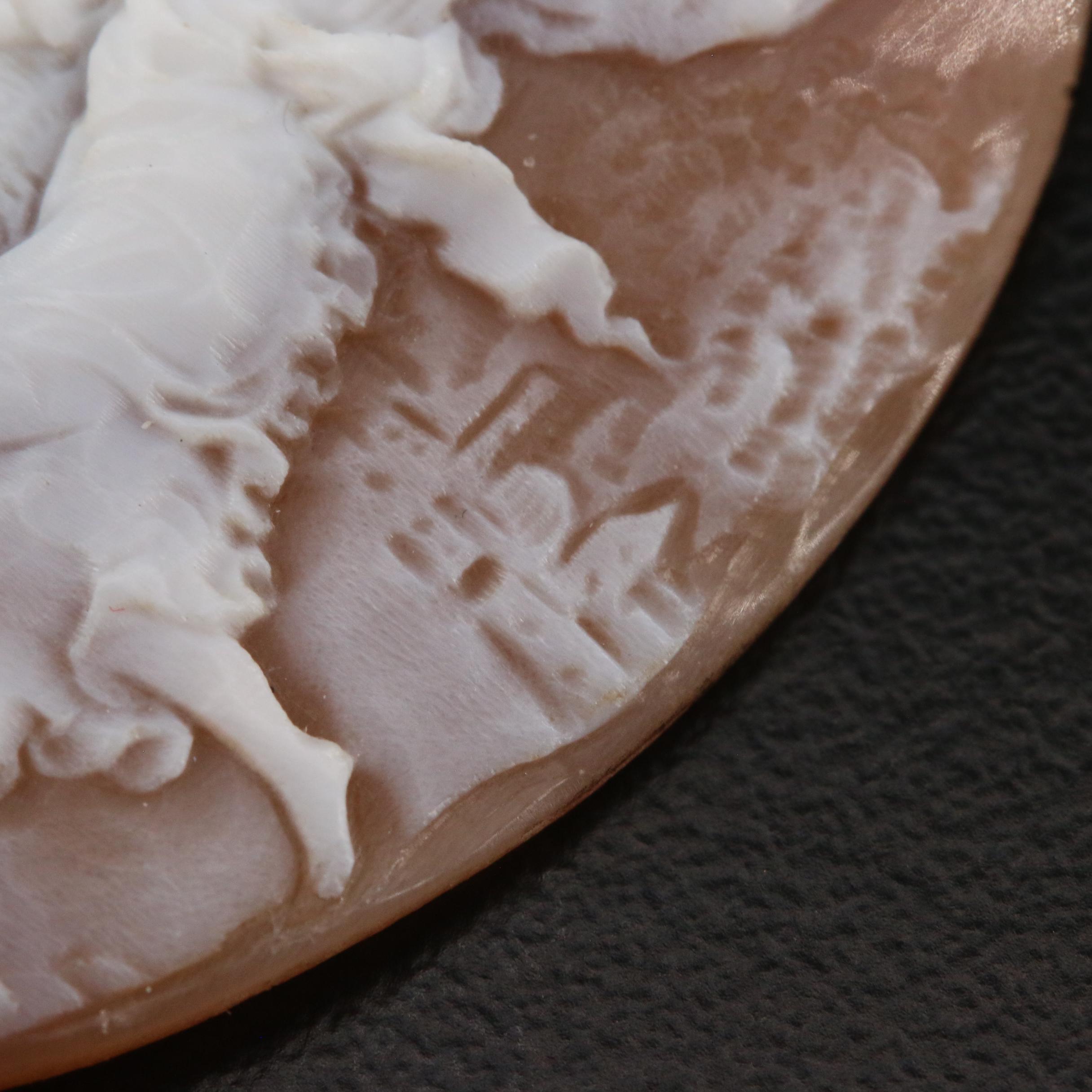 Loose 28.34 CT Helmet Shell Cameo