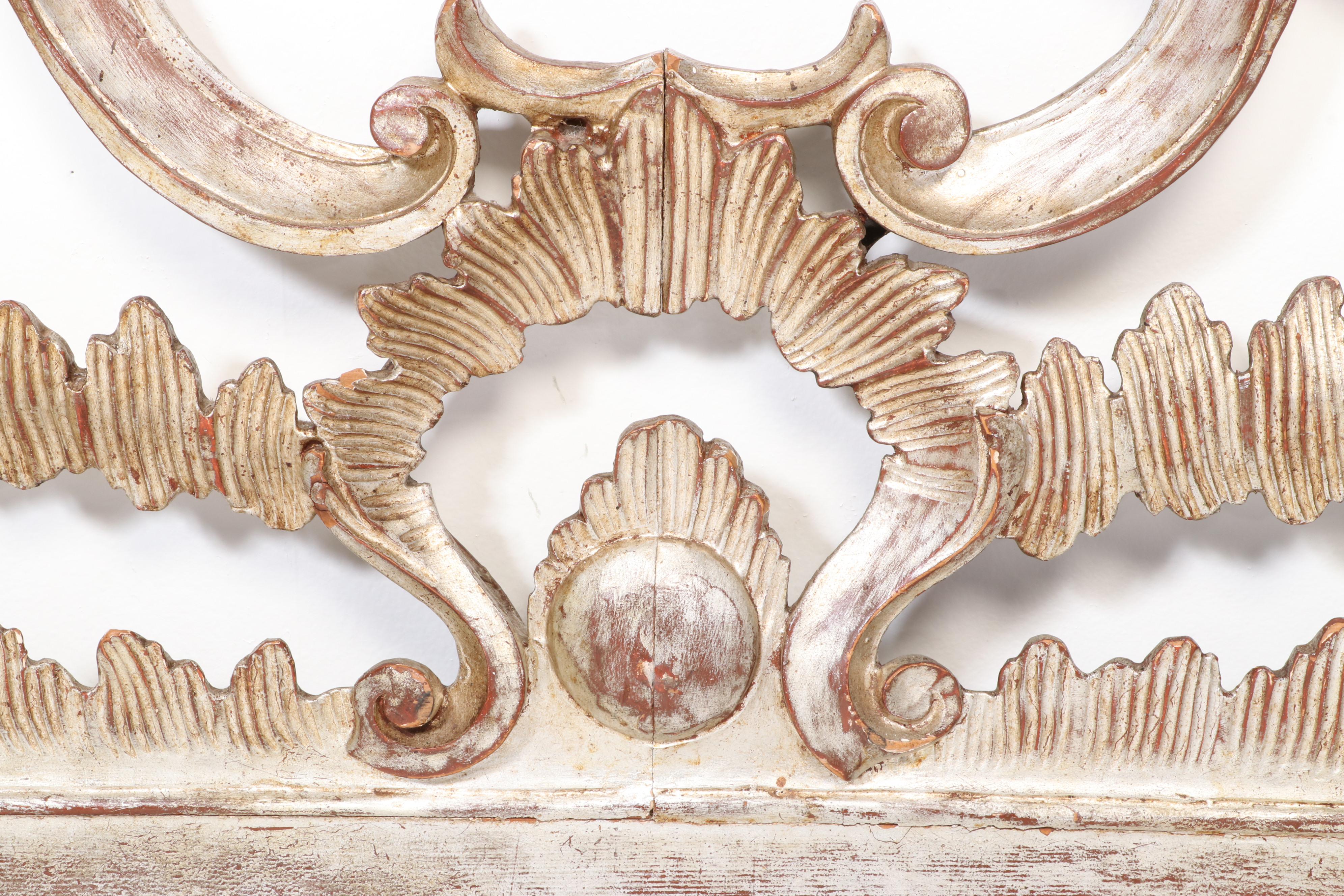 Baroque Style Giltwood King Size Headboard, 20th Century