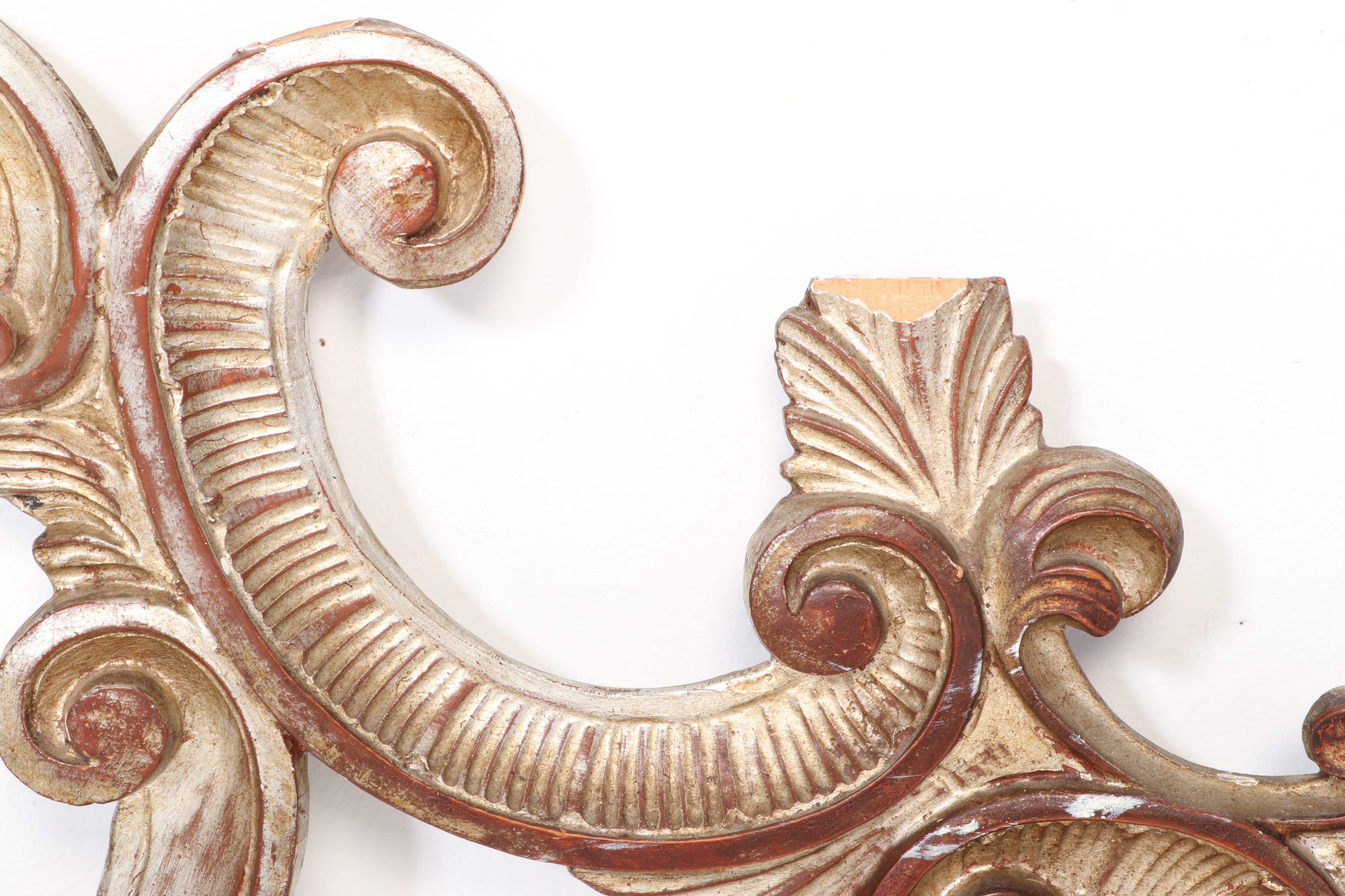 Baroque Style Giltwood King Size Headboard, 20th Century