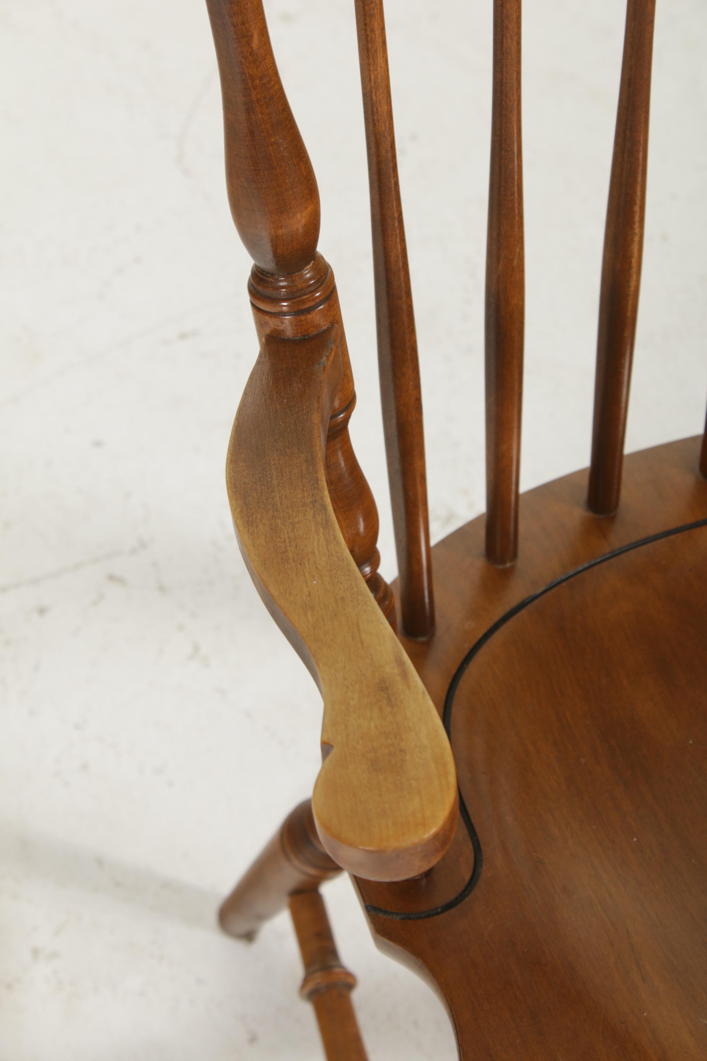 Hitchcock Maple Dining Table and Spindle Back Chairs, Mid-20th Century