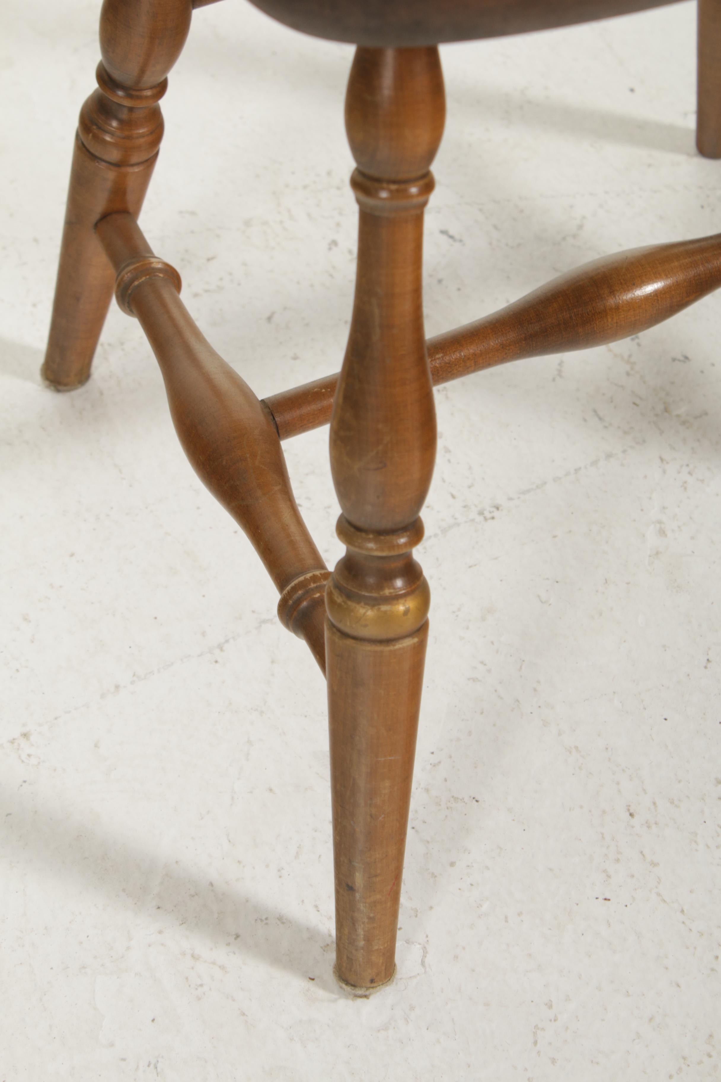 Hitchcock Maple Dining Table and Spindle Back Chairs, Mid-20th Century