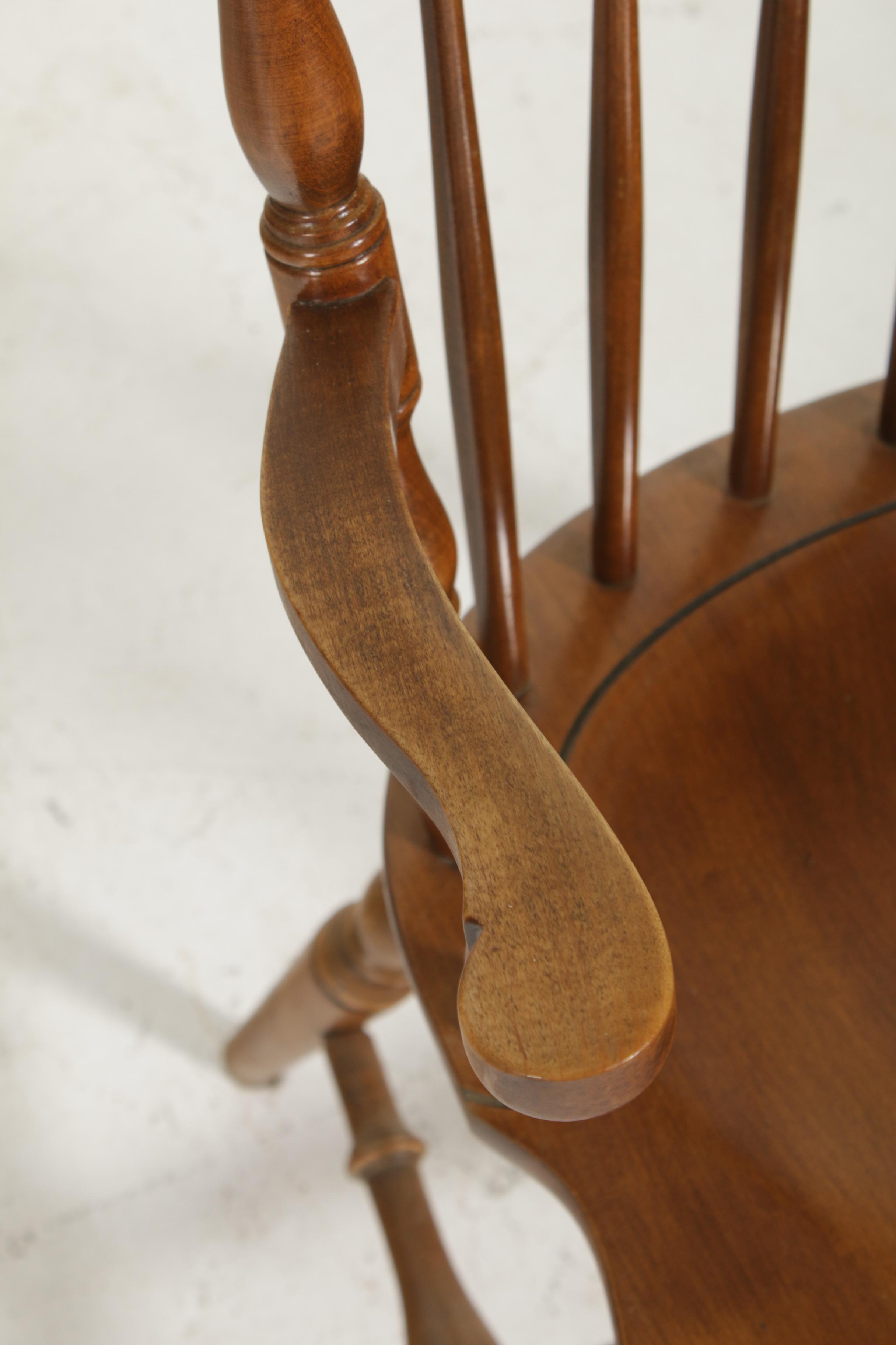 Hitchcock Maple Dining Table and Spindle Back Chairs, Mid-20th Century