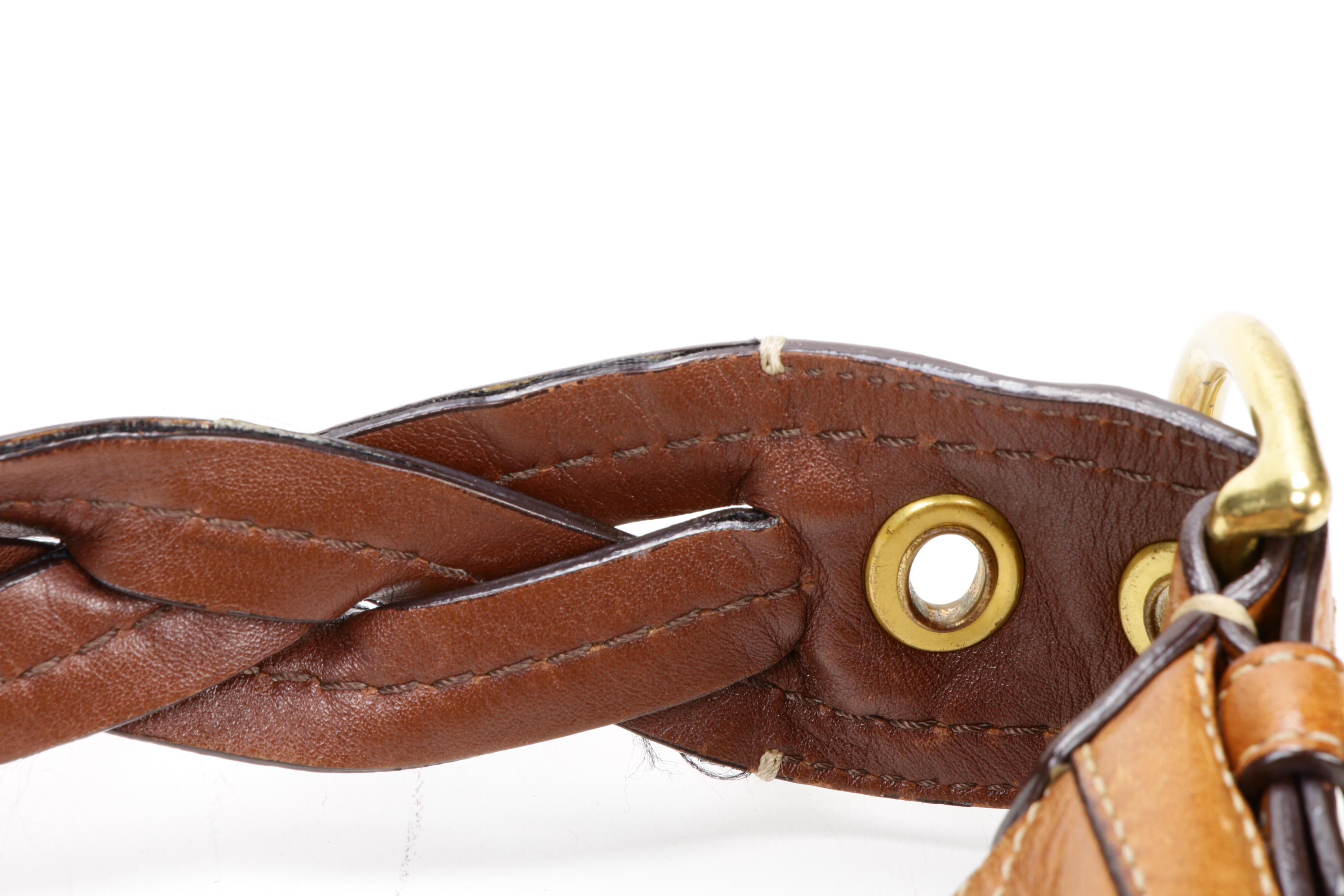 Coach Soho Braided Leather Strap Hobo Shoulder Bag