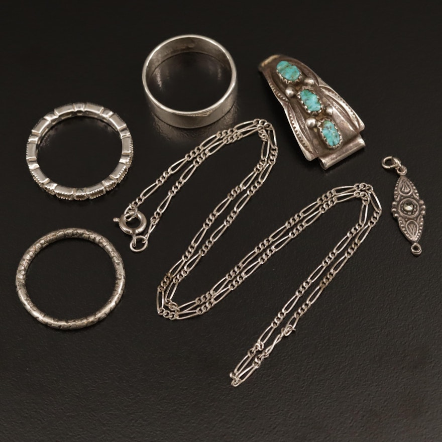 Sterling Silver Jewelry Selection Featuring Gemstone Accents and Carolyn Pollack