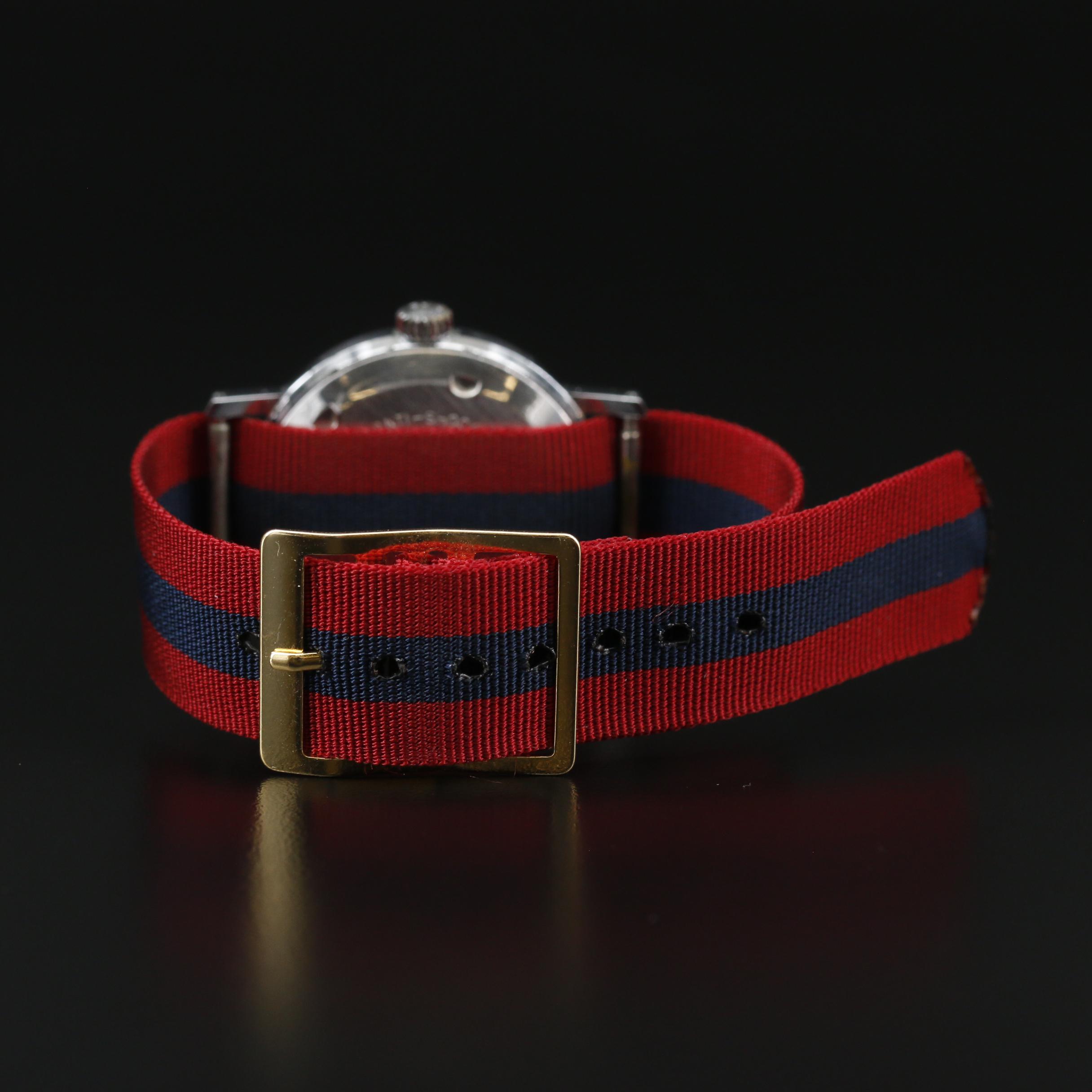 Vintage Oris Chrome Plated Stem Wind Watch