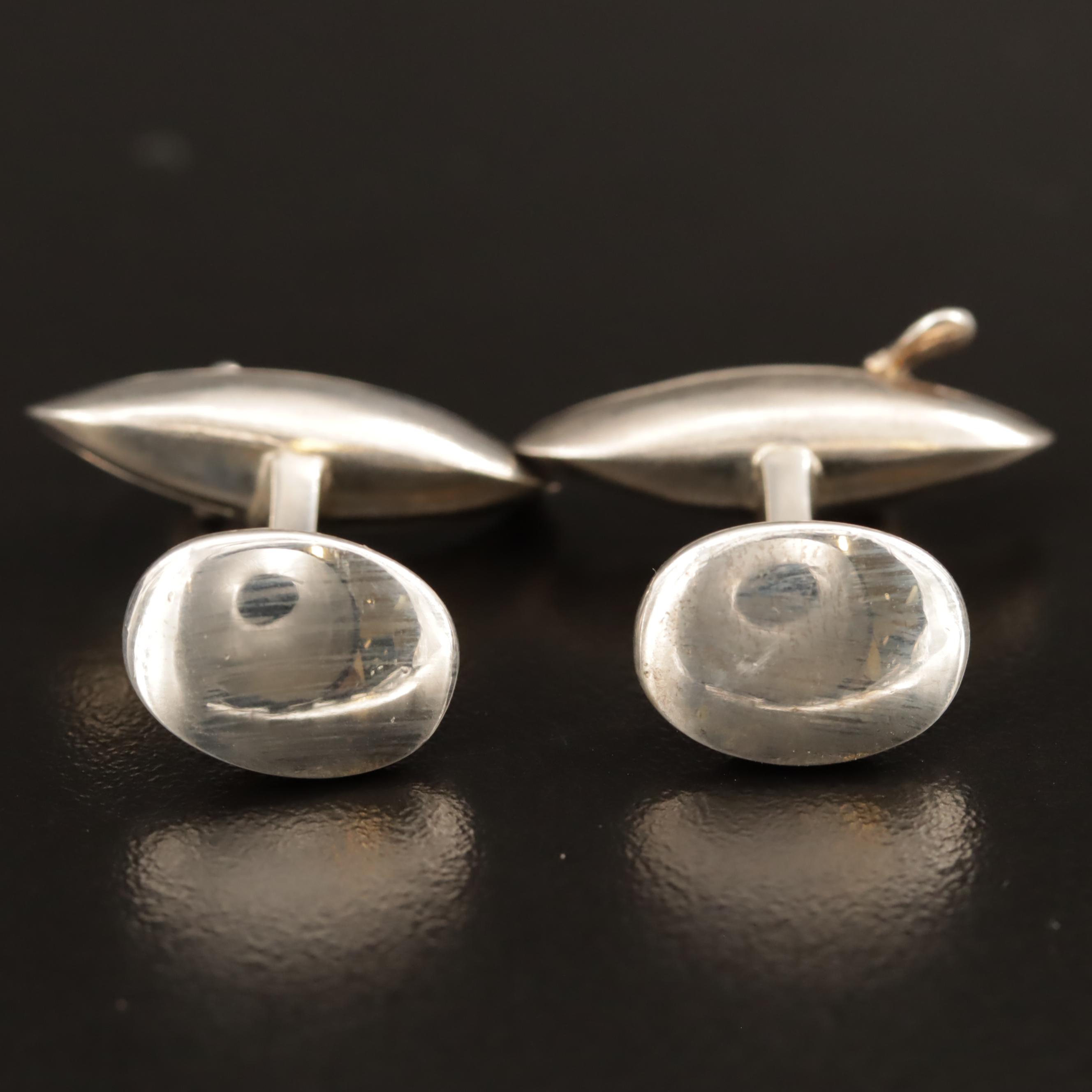 Deakin & Francis Sterling Silver Rowing Motif Cufflinks