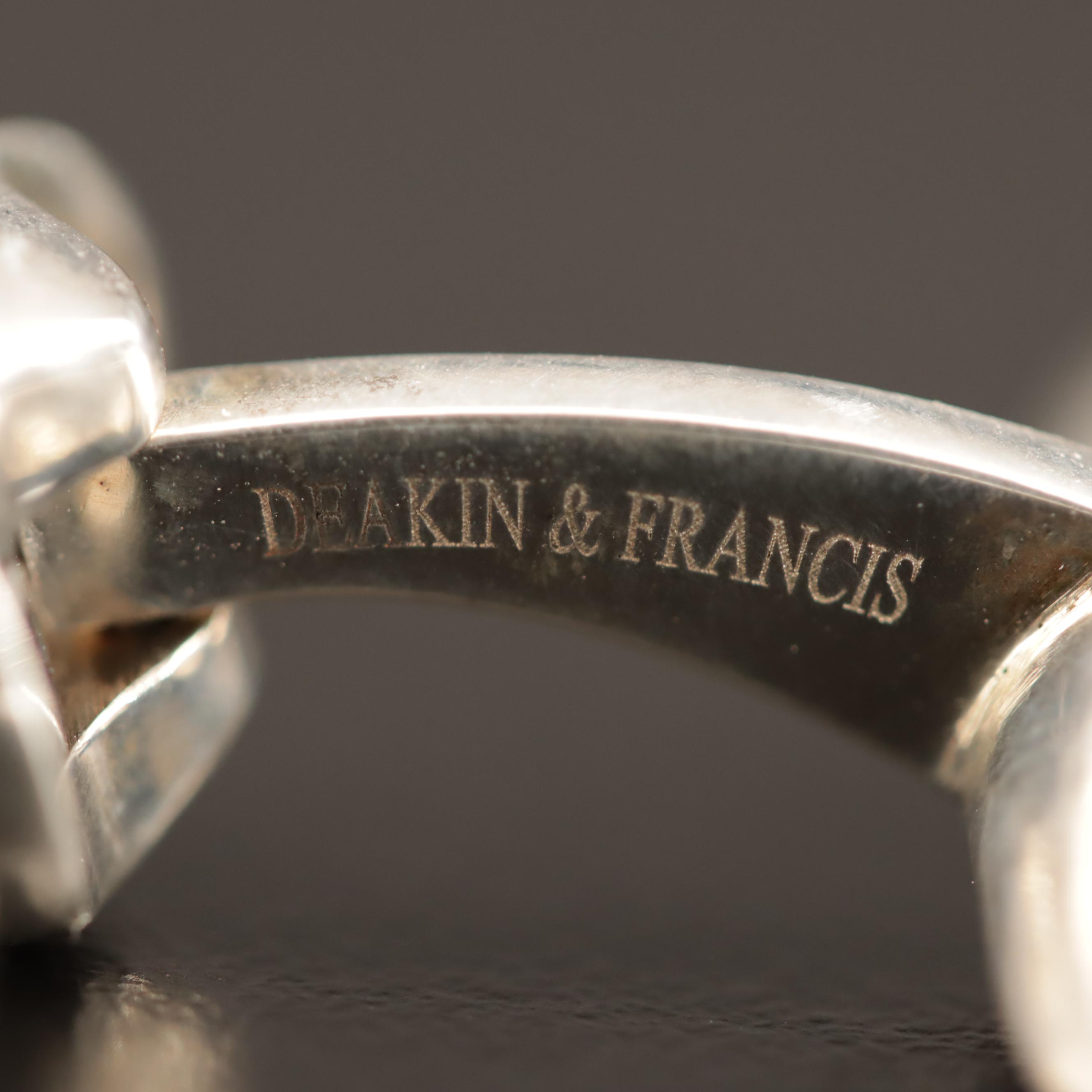 Deakin & Francis Sterling Silver Rowing Motif Cufflinks