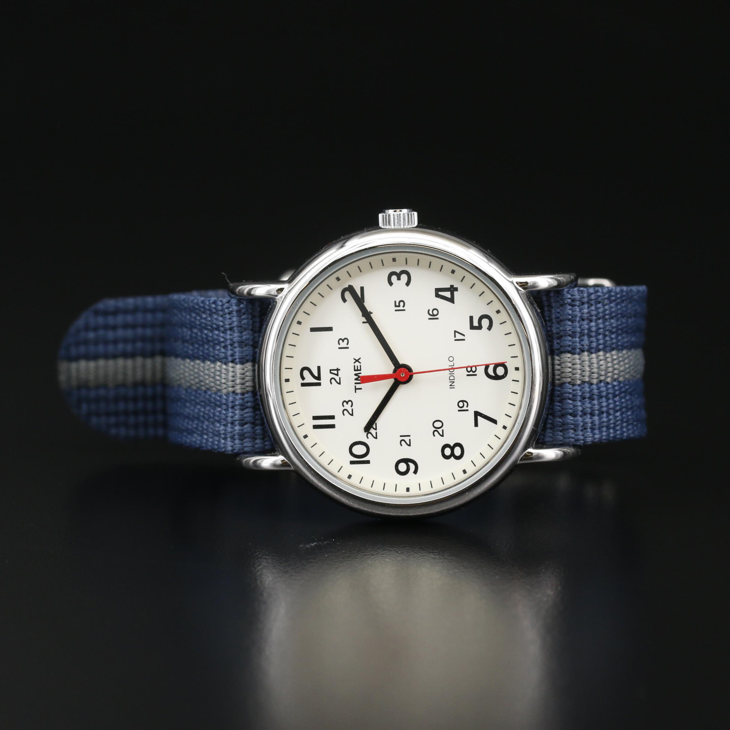 Timex Weekender Stainless Steel Quartz Watch