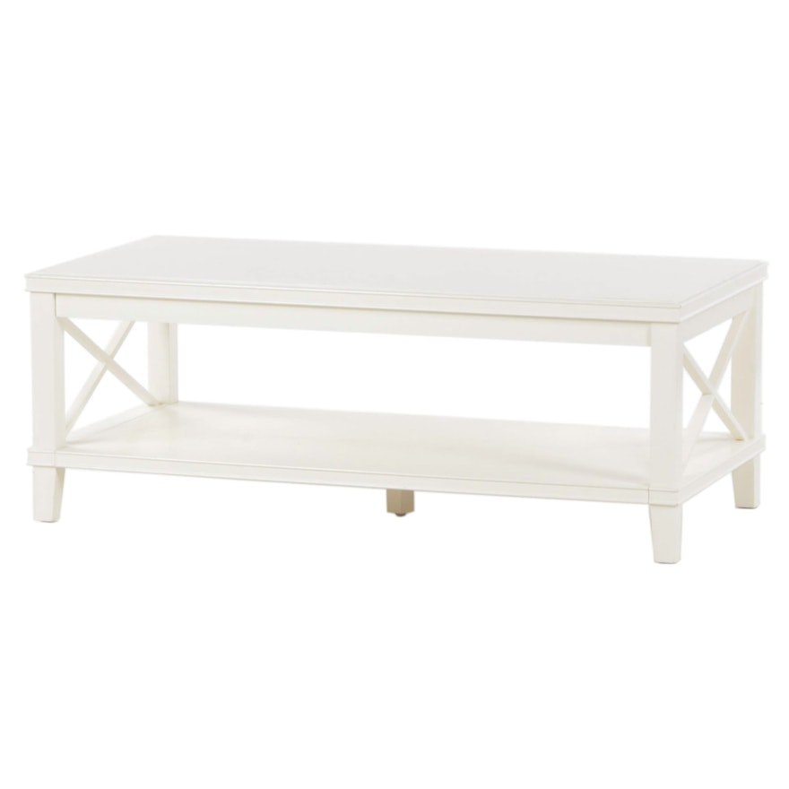 Contemporary Painted Wood Coffee Table