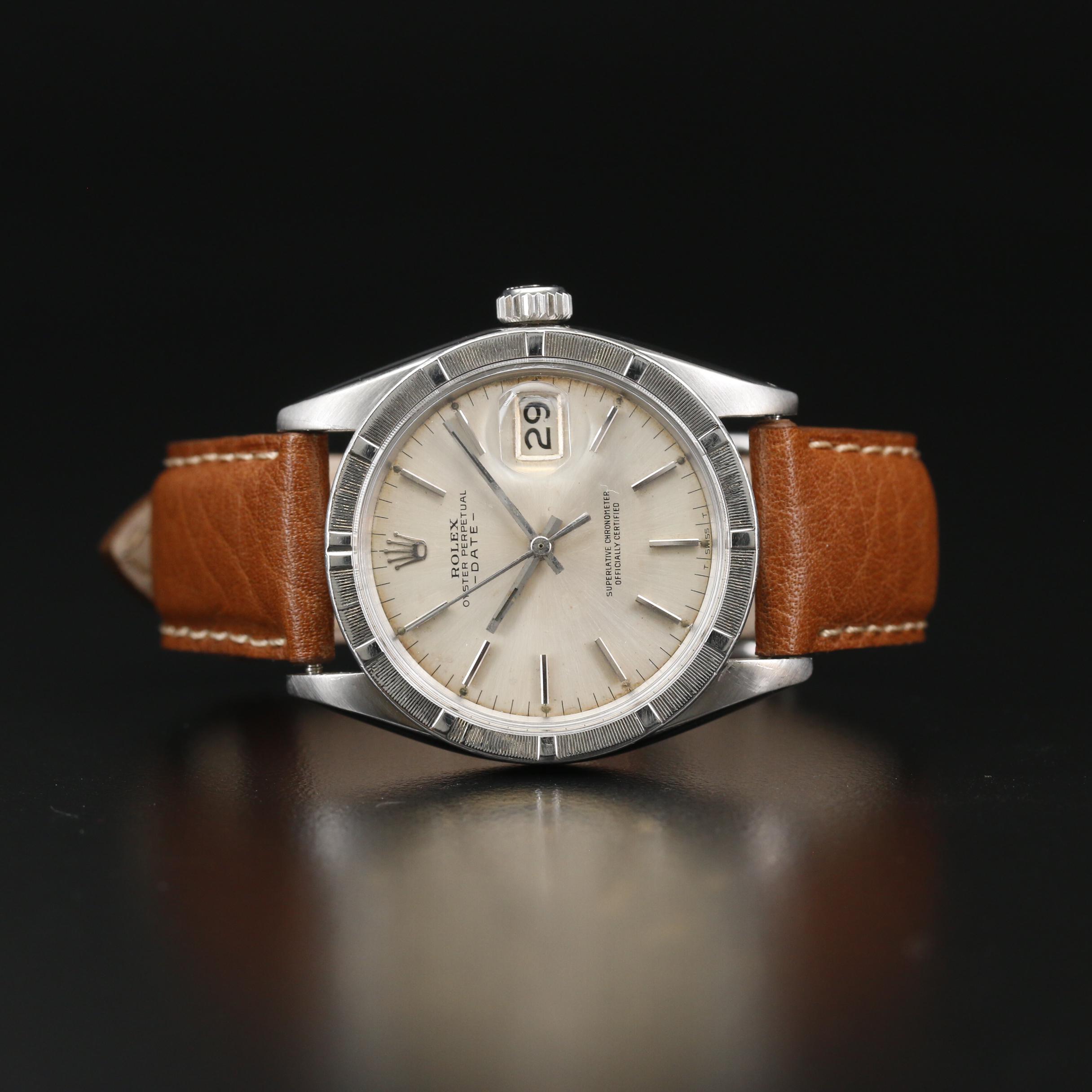 1967 Rolex Oyster Perpetual Date Stainless Steel Automatic Watch