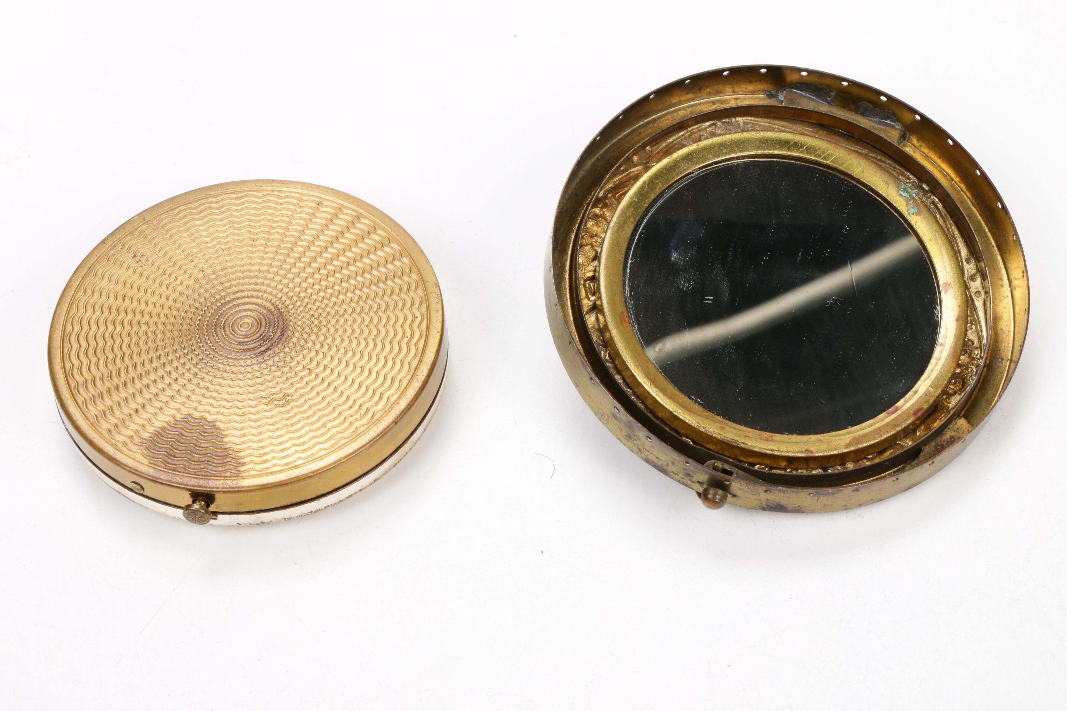 Dupont Lucite, Art Deco Pearled Green Celluloid, and Other Vanity Accessories