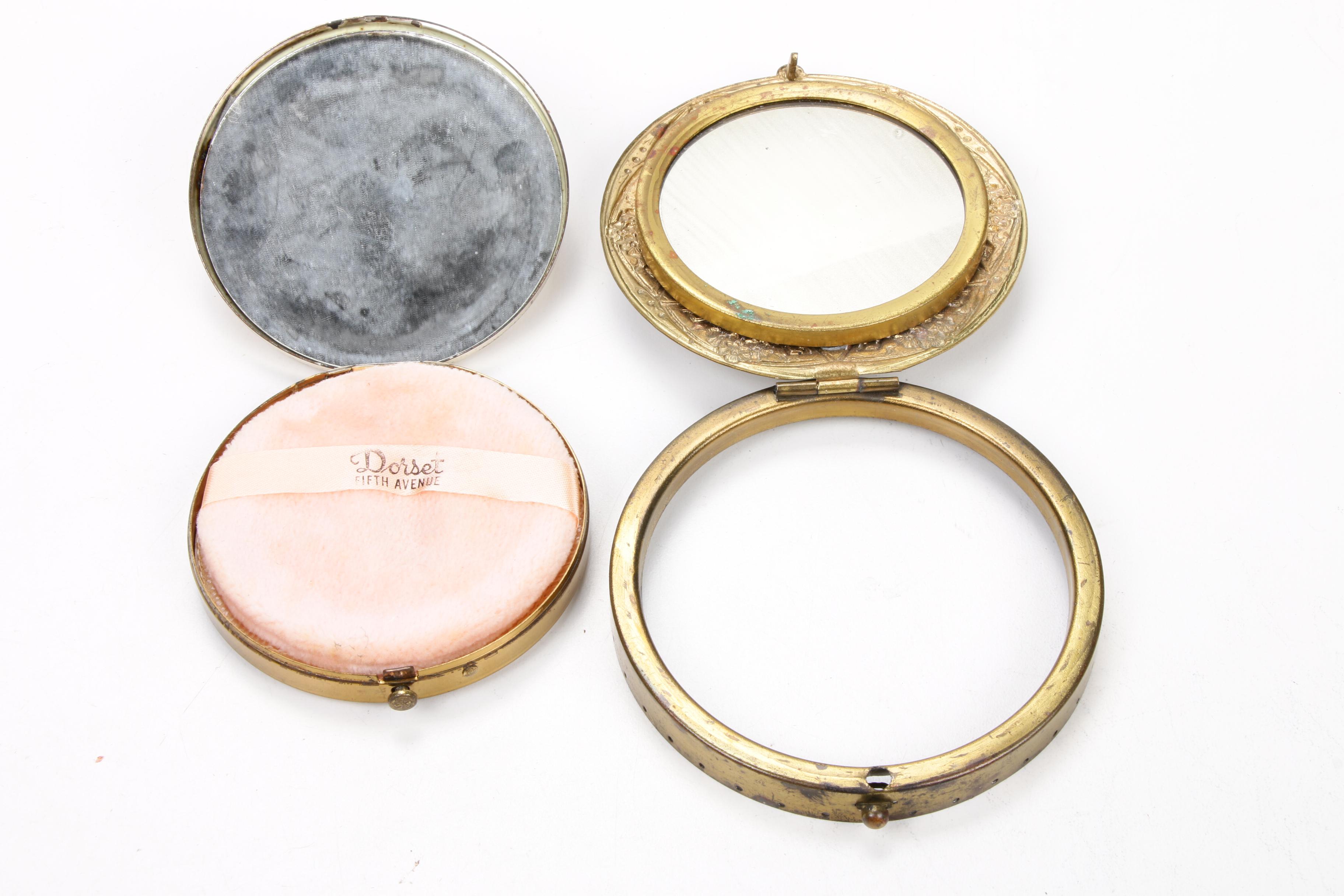 Dupont Lucite, Art Deco Pearled Green Celluloid, and Other Vanity Accessories