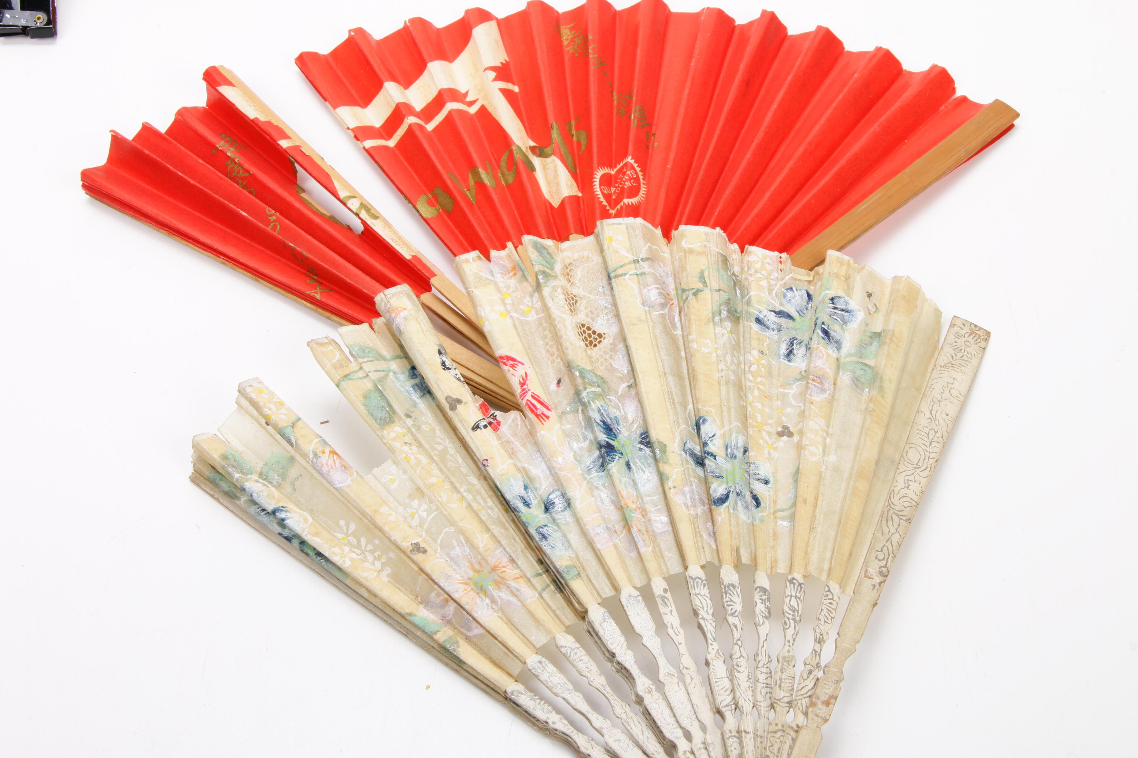 Dupont Lucite, Art Deco Pearled Green Celluloid, and Other Vanity Accessories