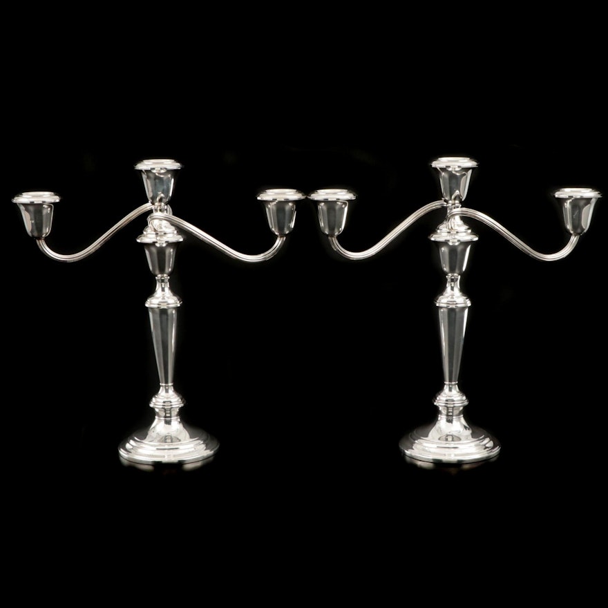 Gorham "Puritan" Sterling Silver Candelabras