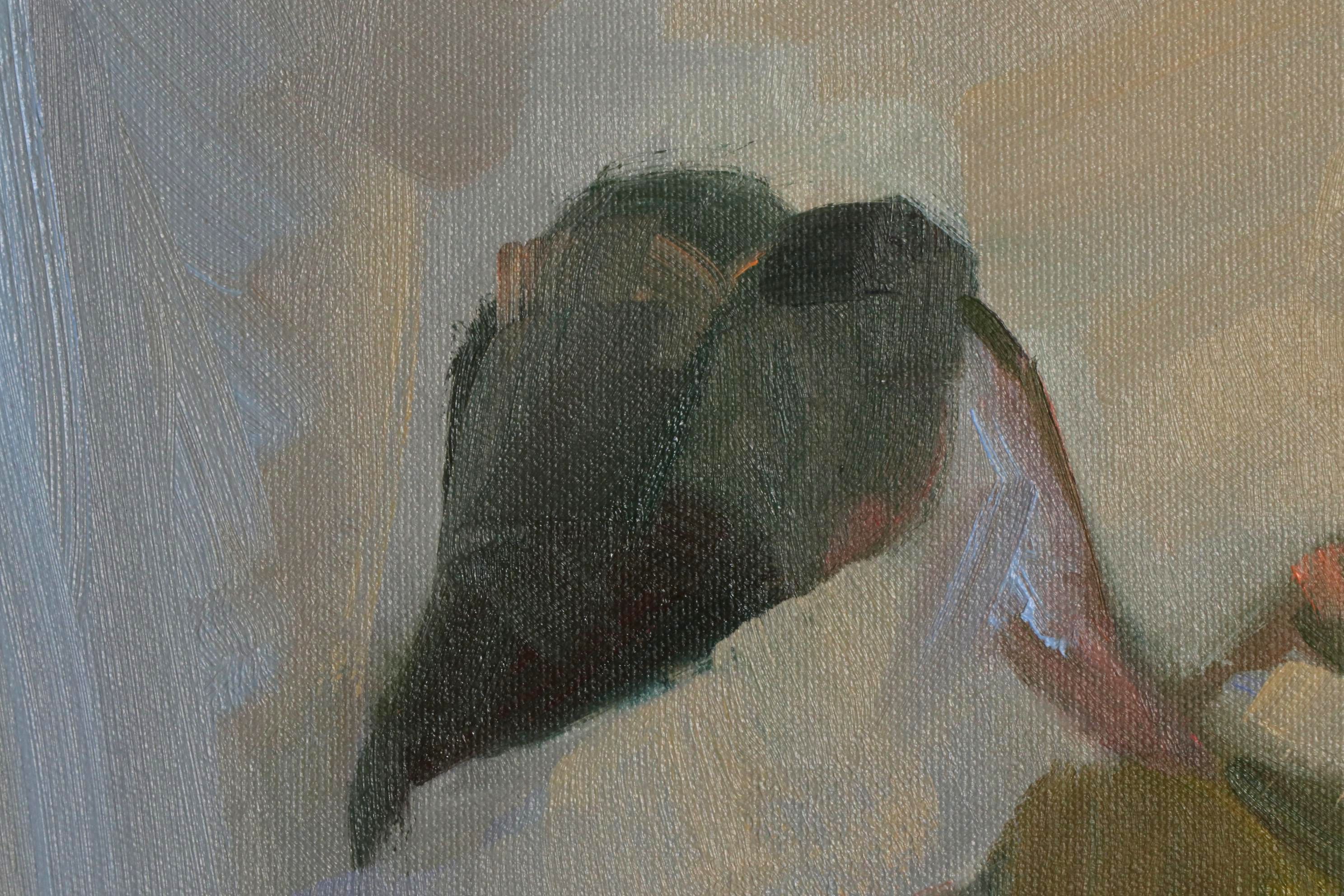 Paula V. Bacinski Oil Painting "Orange A-Peel", Late 20th Century