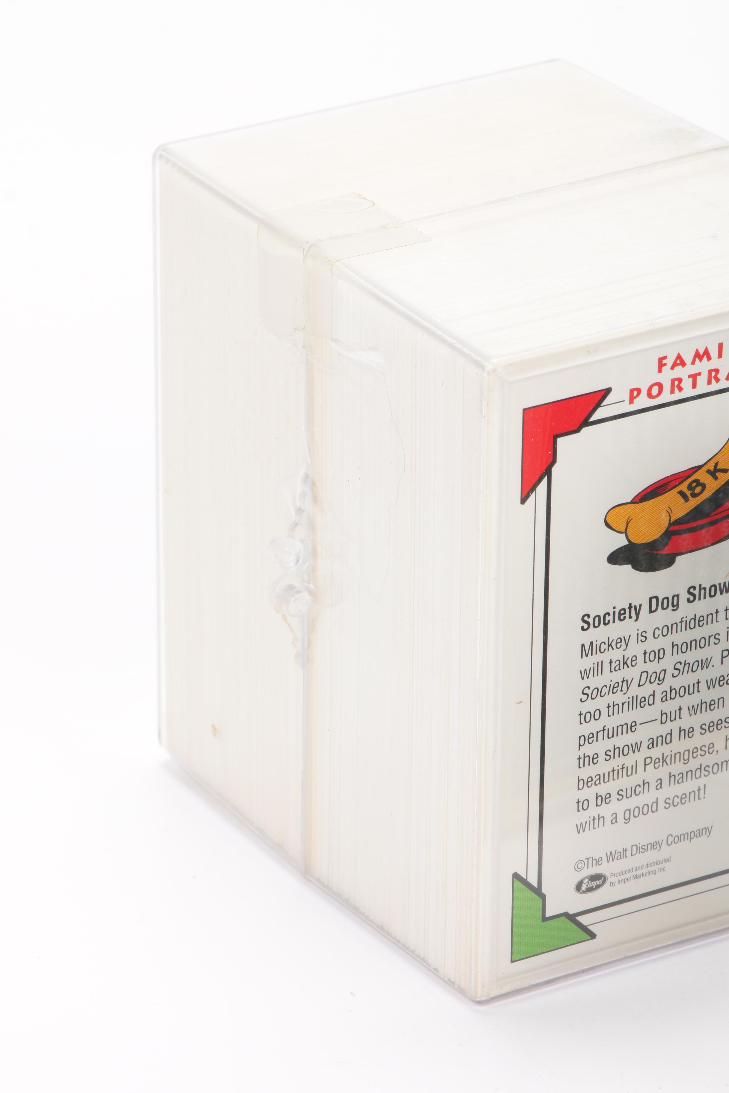 Mickey Mouse Porcelain Figurines and Trading Cards