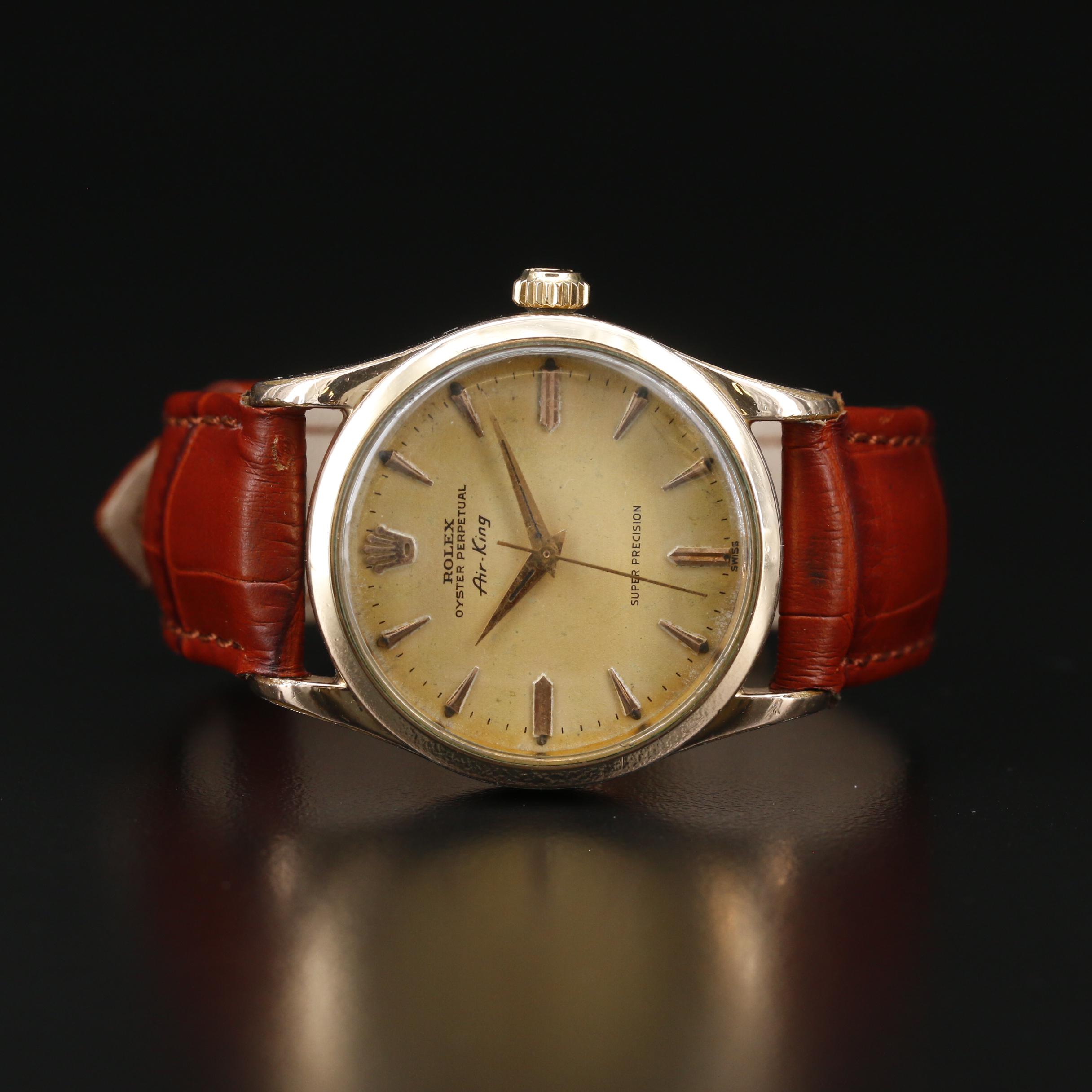 1958 Rolex Air-King Gold Shell Automatic Watch