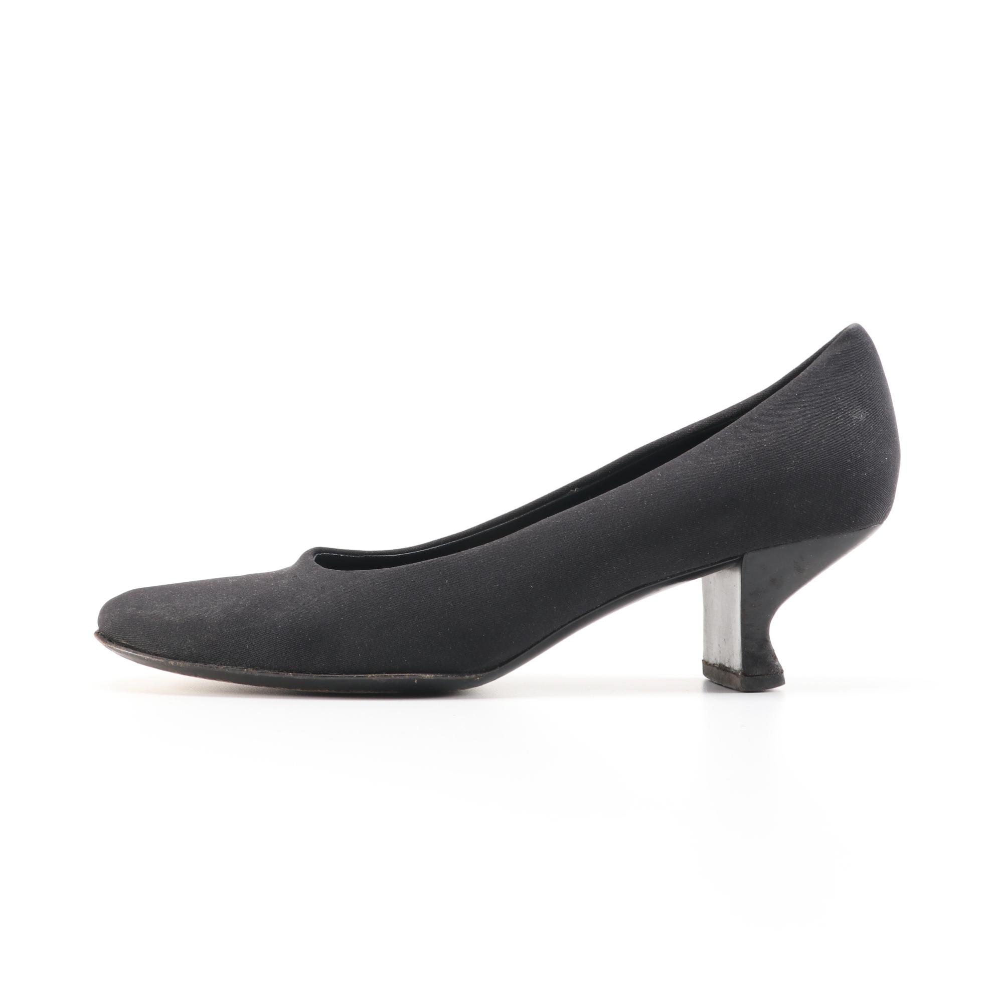 Prada Black Fabric Pumps