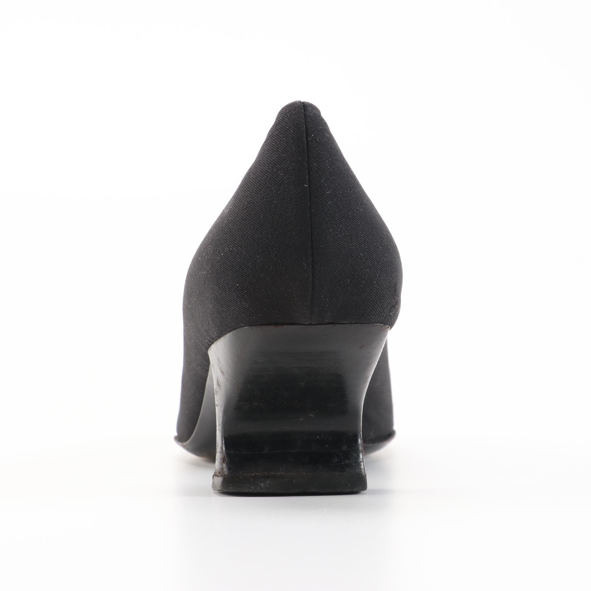 Prada Black Fabric Pumps