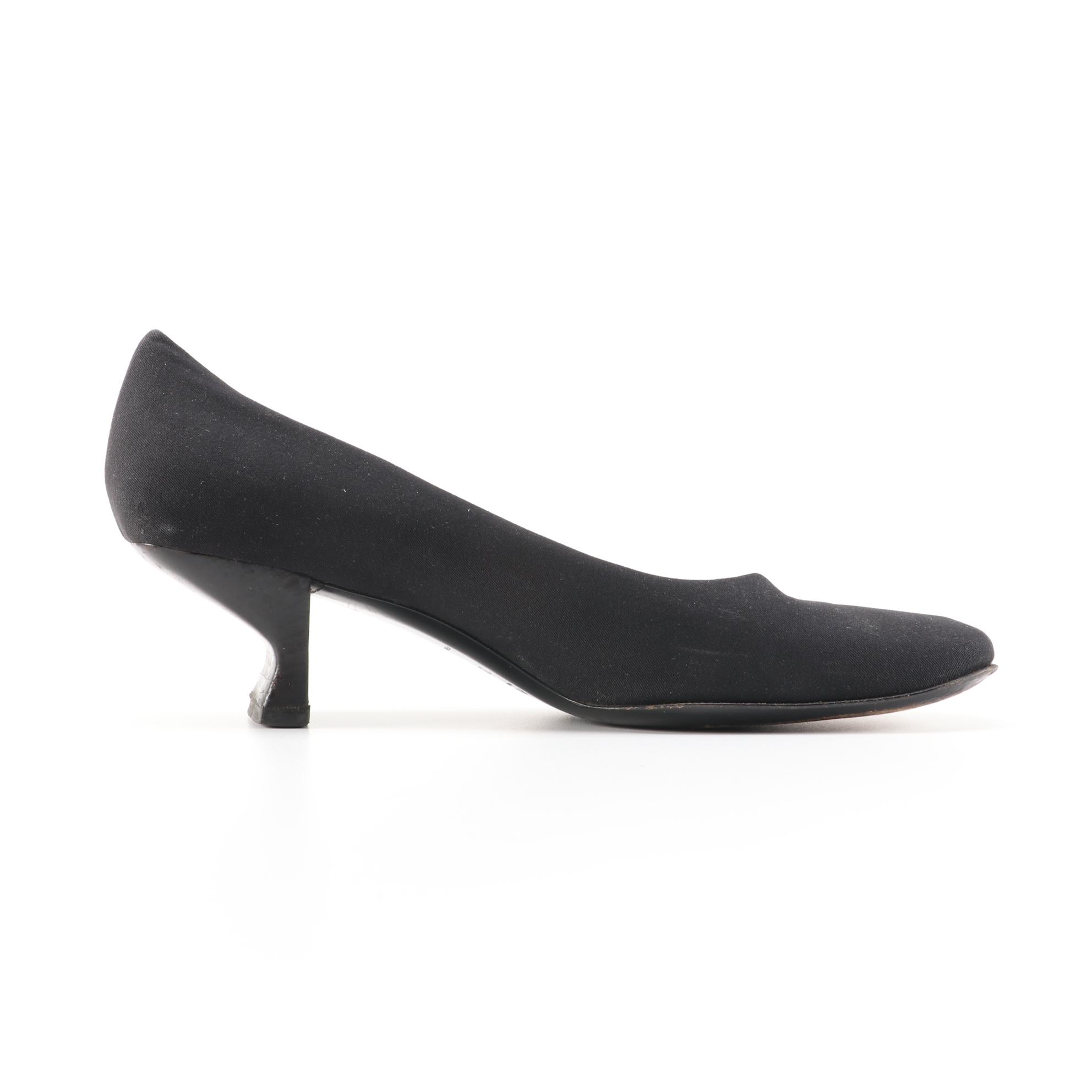 Prada Black Fabric Pumps