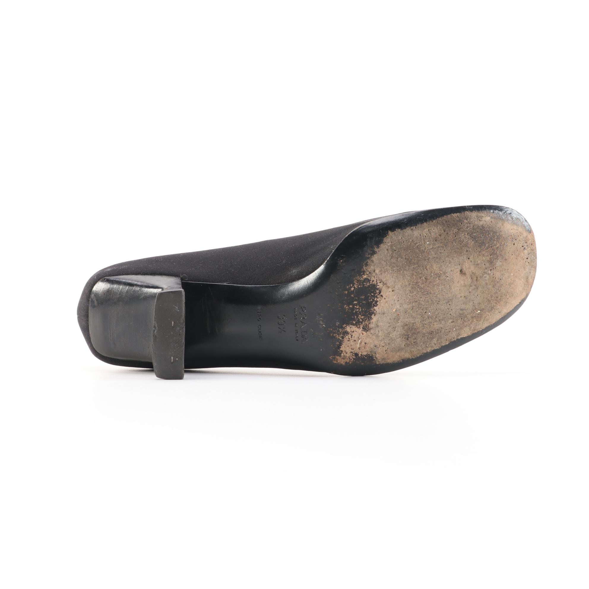 Prada Black Fabric Pumps