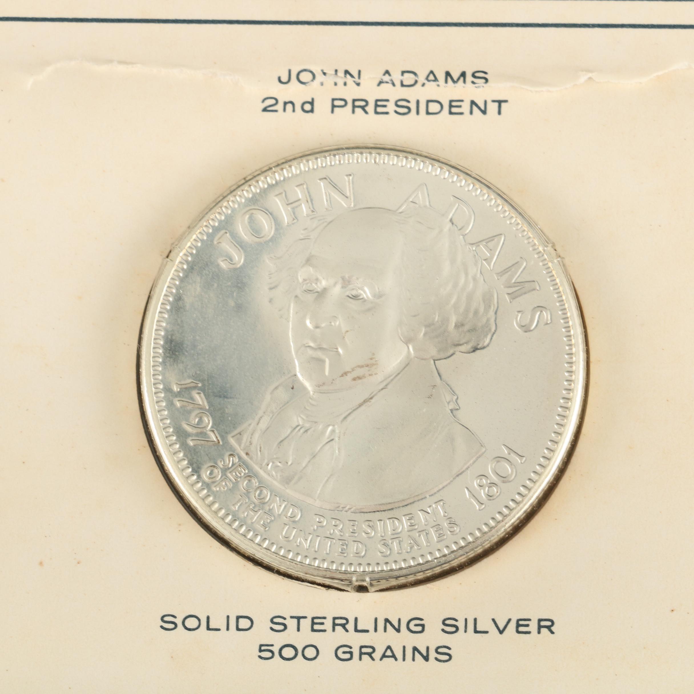 The Franklin Mint Sterling Silver Presidential Commemorative Medals
