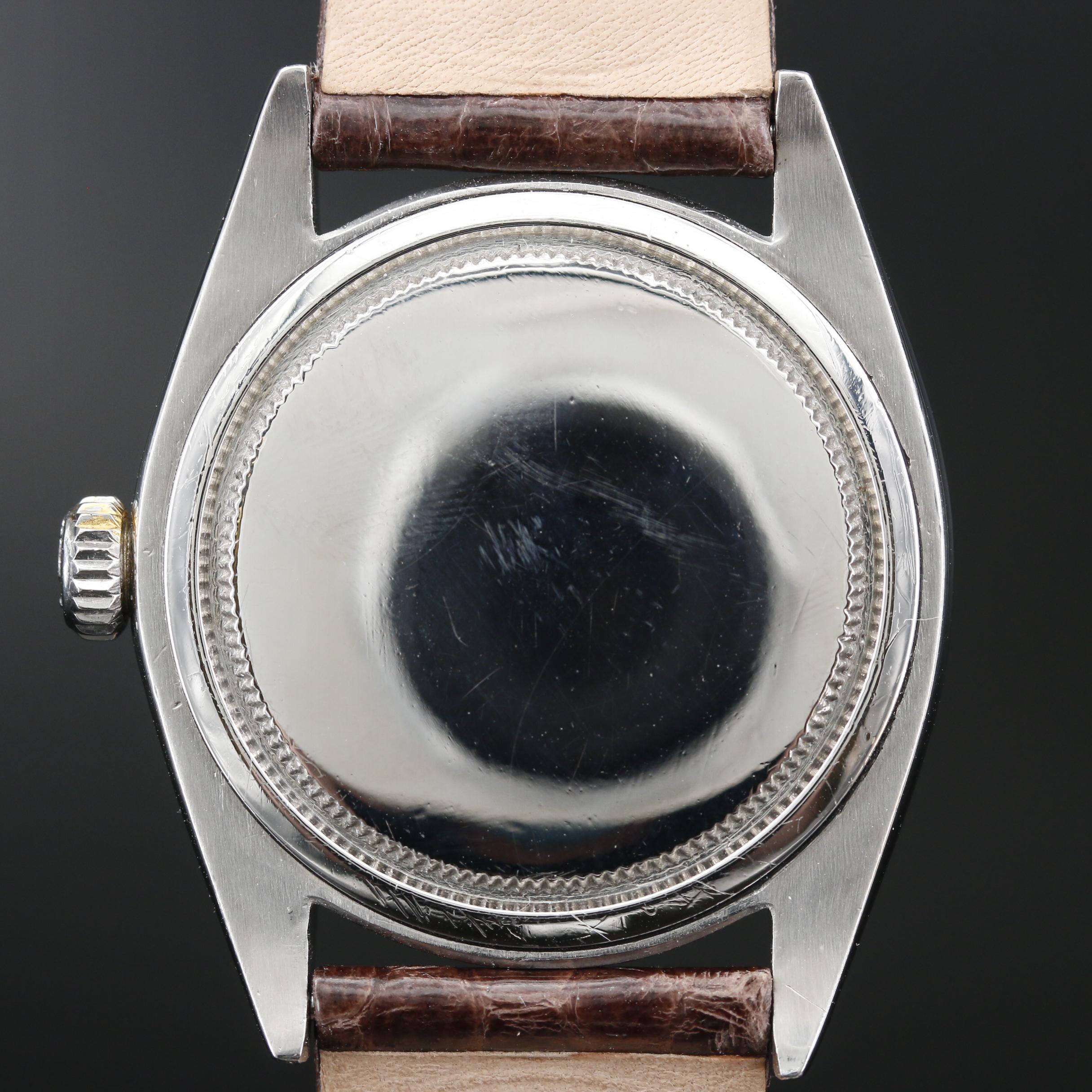 1964 Rolex "Oysterdate" 14K and Stainless Steel Stem Wind Watch