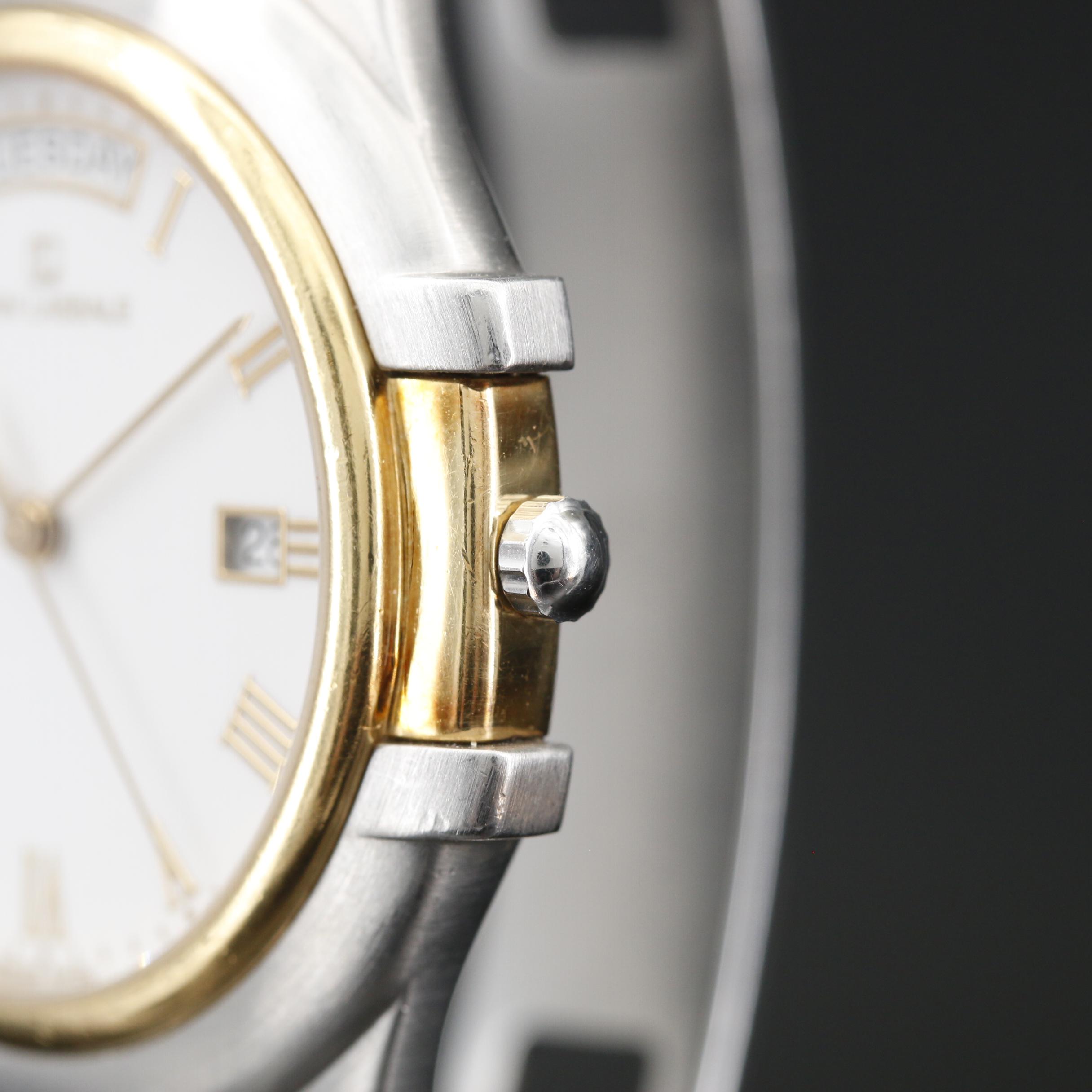 Vintage Jean Lassale "Thalassa II" 18K and Stainless Steel Quartz Watch