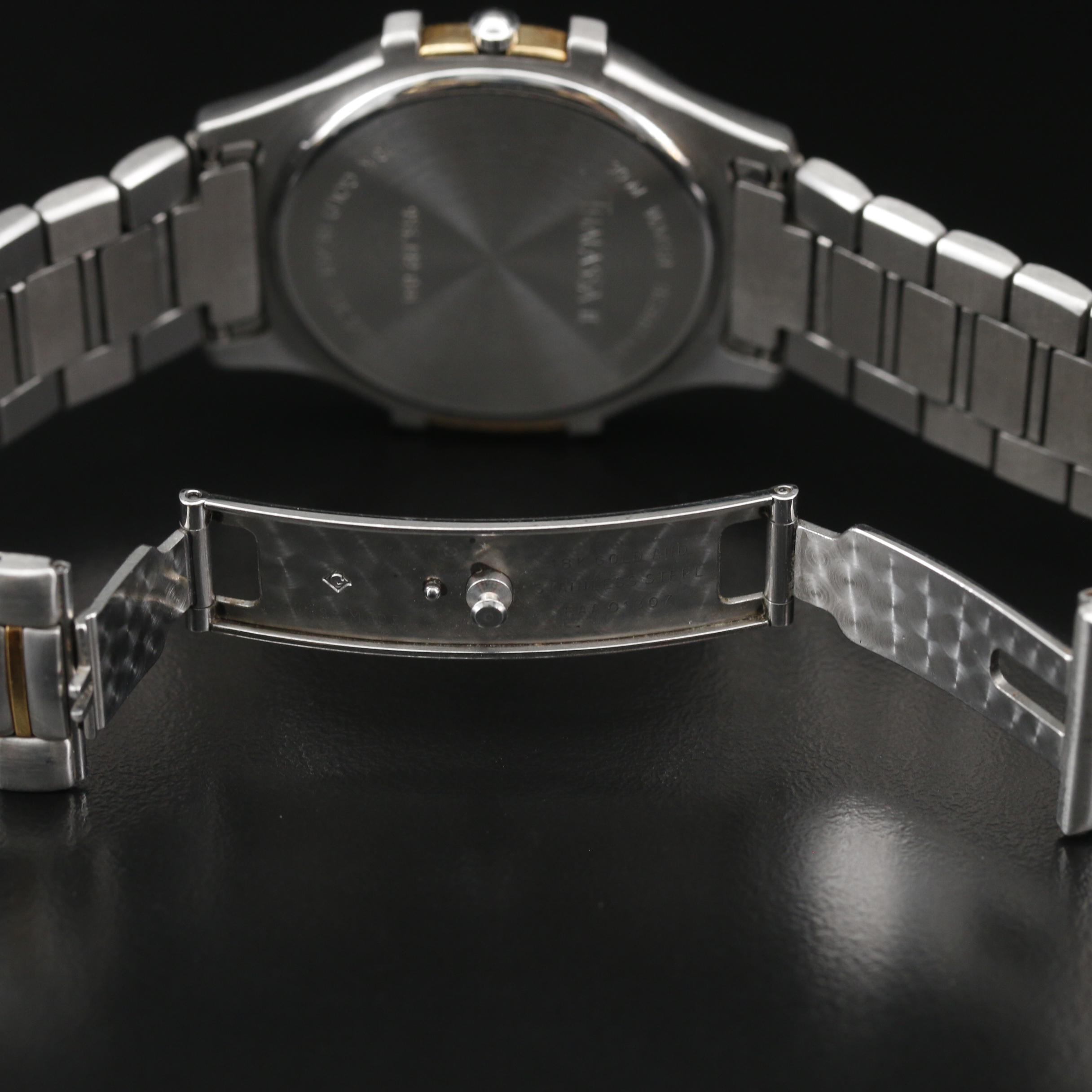 Vintage Jean Lassale "Thalassa II" 18K and Stainless Steel Quartz Watch