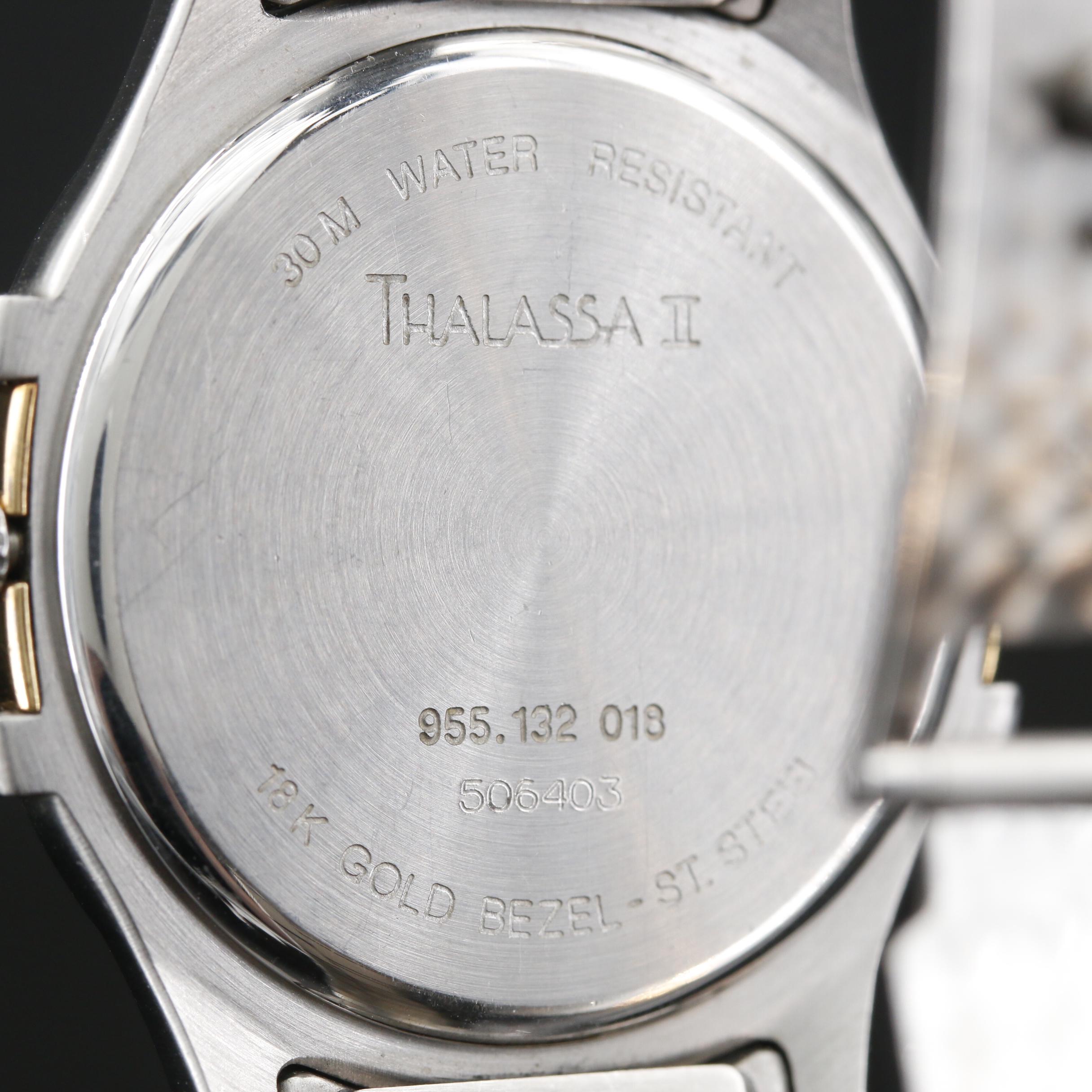 Vintage Jean Lassale "Thalassa II" 18K and Stainless Steel Quartz Watch