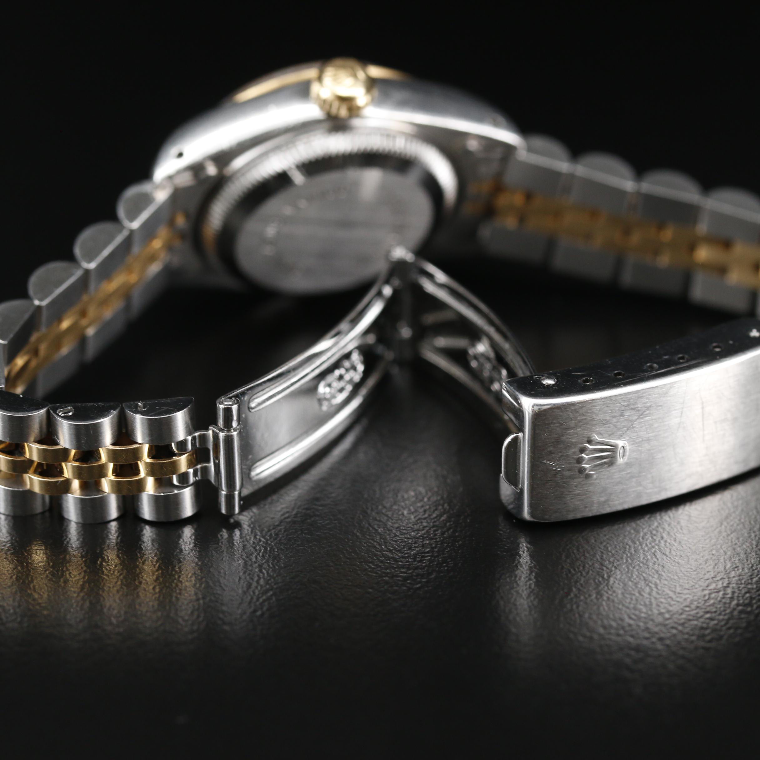 Rolex Datejust 18K Gold and Stainless Steel Automatic Watch, 1991