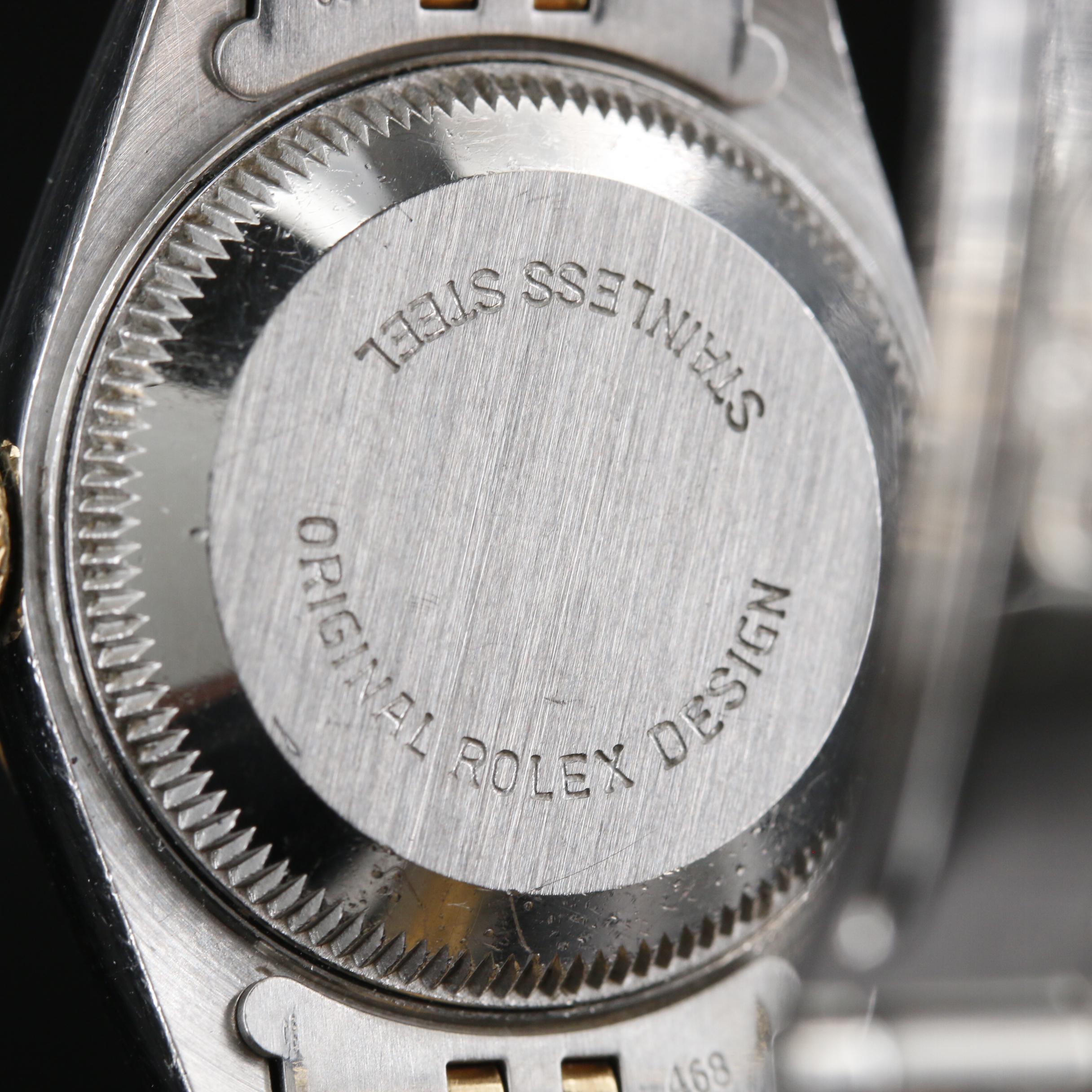 Rolex Datejust 18K Gold and Stainless Steel Automatic Watch, 1991