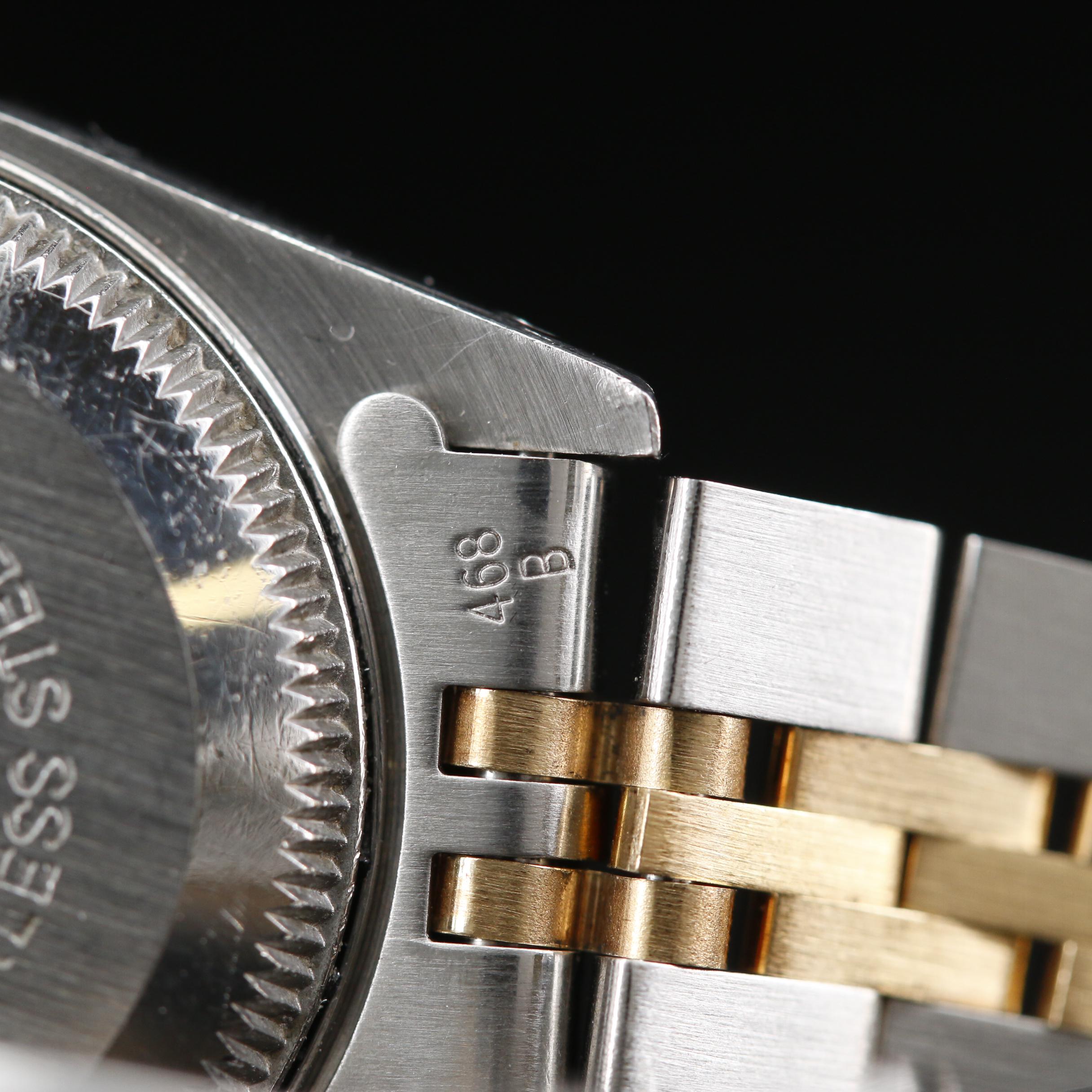 Rolex Datejust 18K Gold and Stainless Steel Automatic Watch, 1991