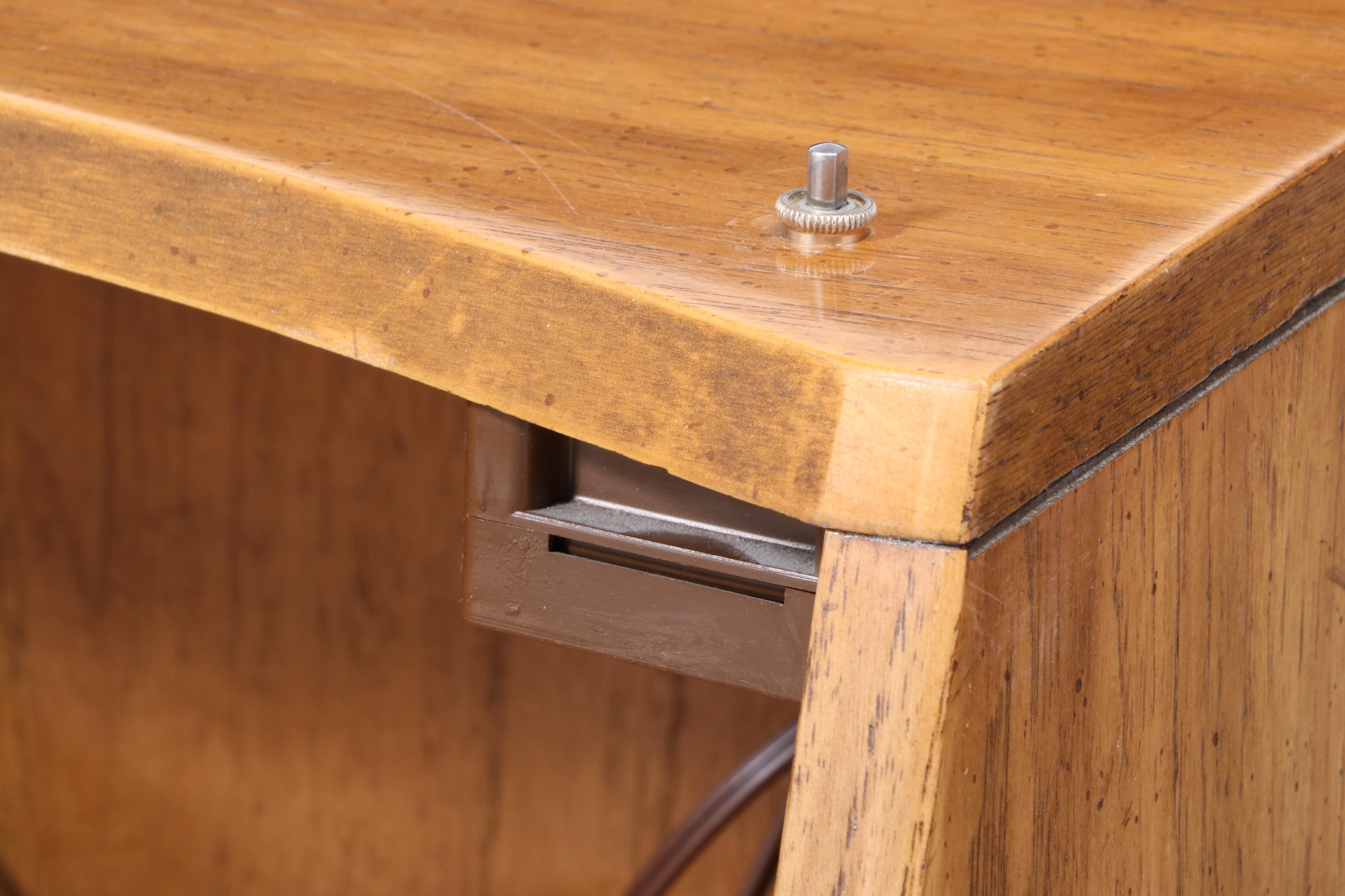 Drexel Heritage "Preface" Pecan and Caned Queen Size Headboard Plus Metal Frame