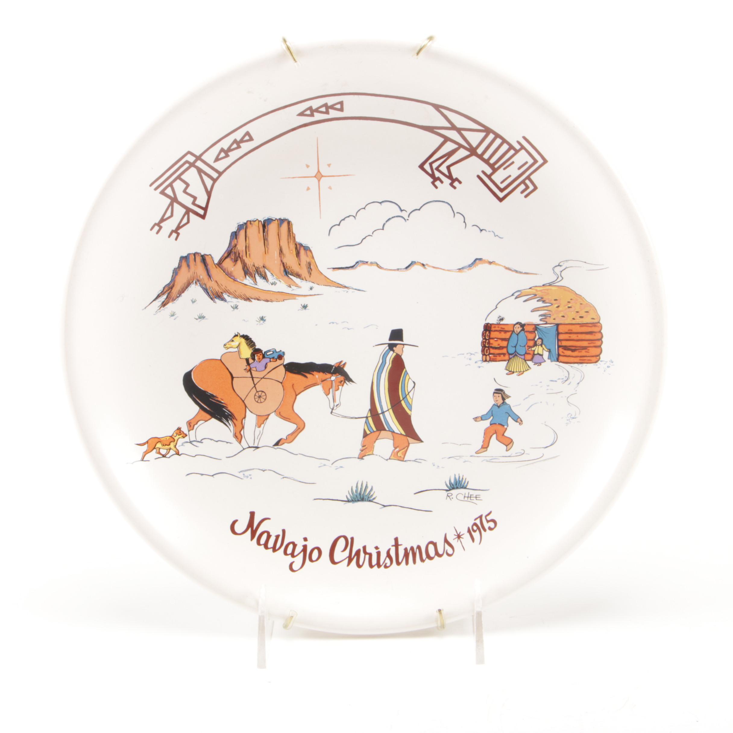 Kay Mallek Annual Navajo Christmas Decorative Plates, 1970s