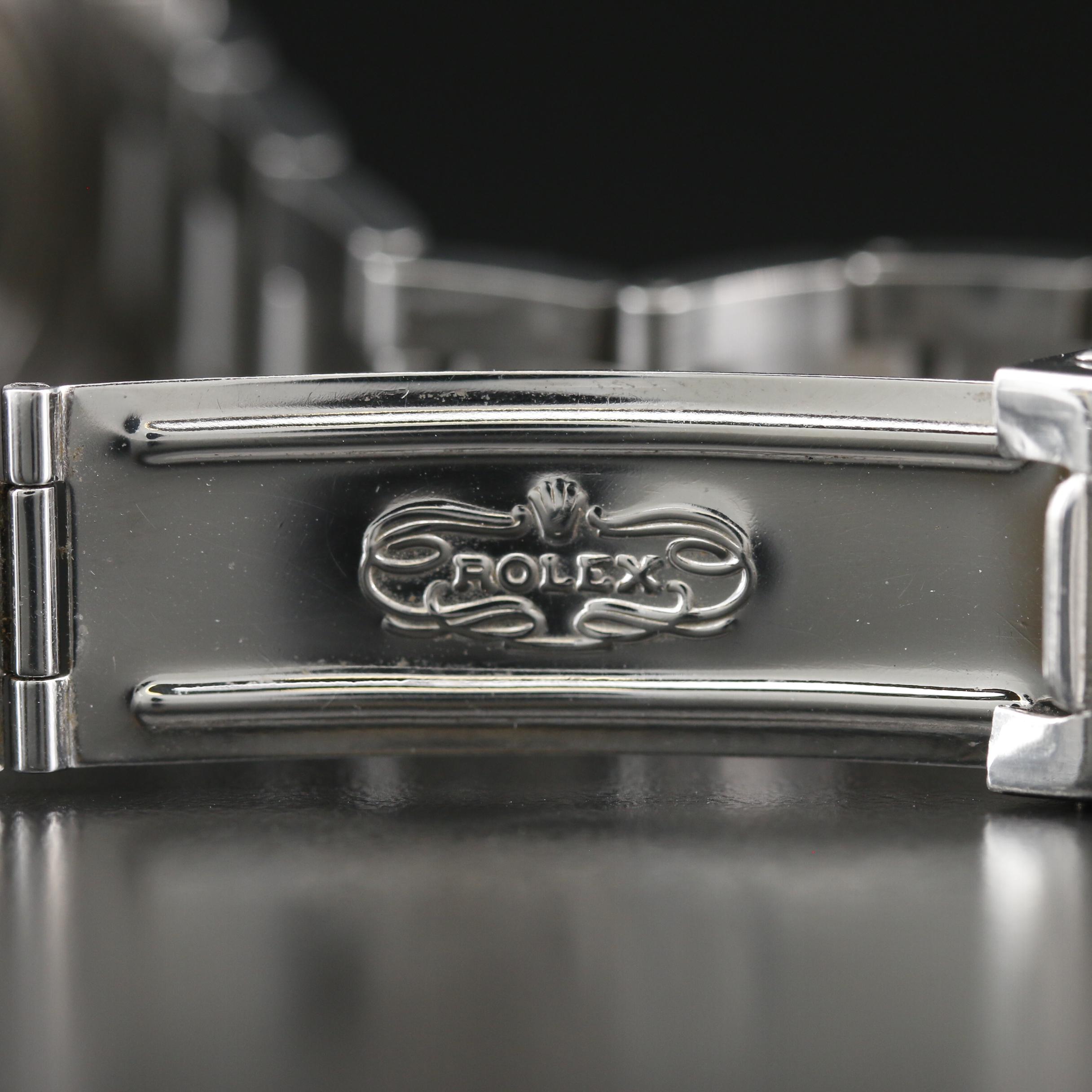 Vintage Rolex Oysterdate Stainless Steel Stem Wind Watch