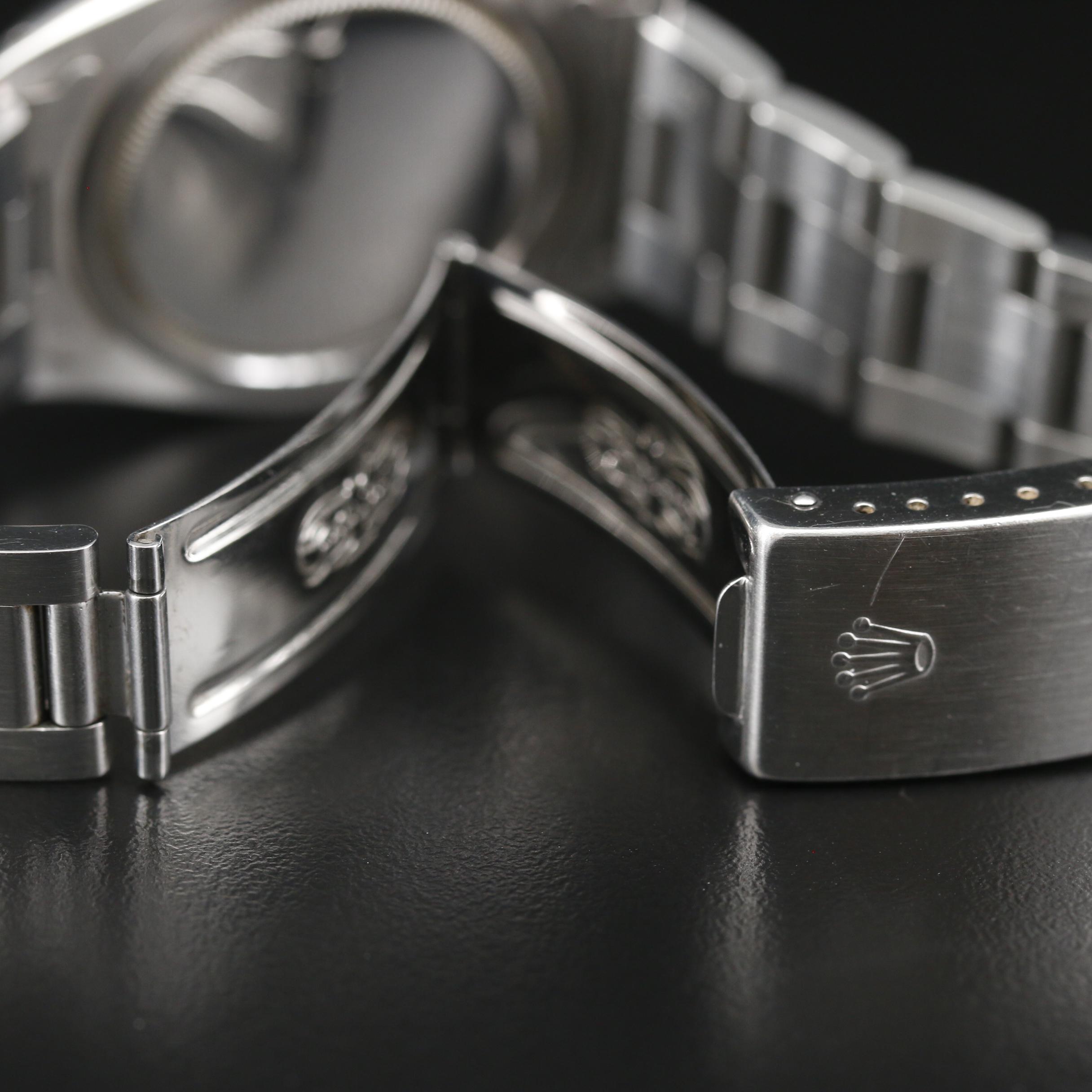 Vintage Rolex Oysterdate Stainless Steel Stem Wind Watch