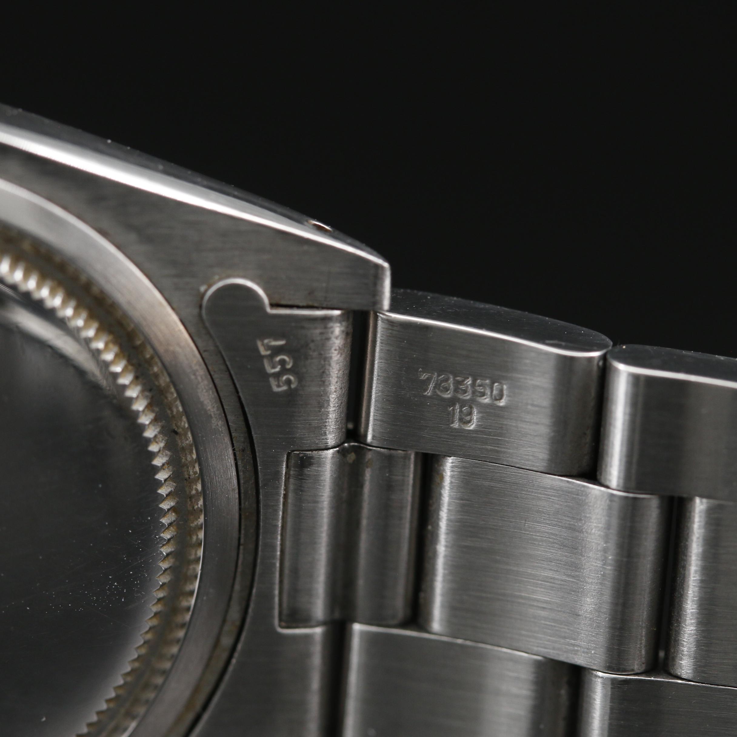 Vintage Rolex Oysterdate Stainless Steel Stem Wind Watch