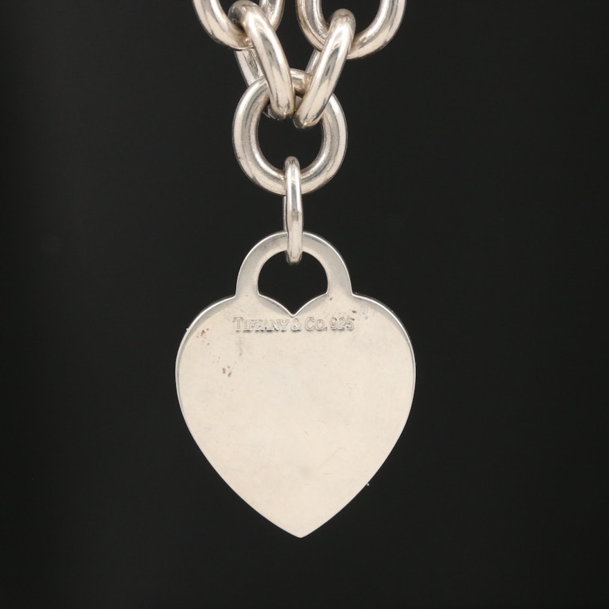 Tiffany & Co. Sterling Silver Heart Tag Necklace